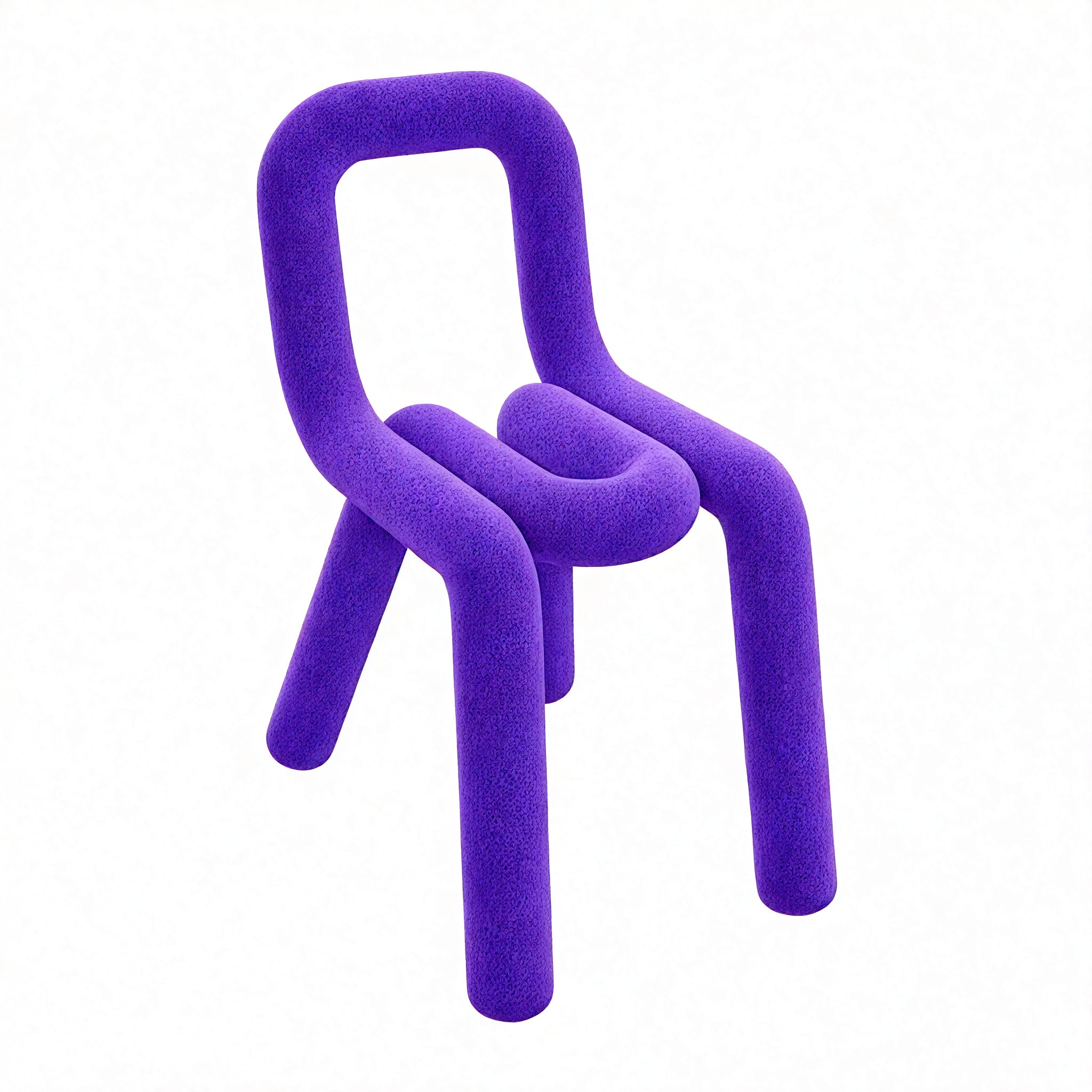 Funky Form: Bouclé Loop Chair Aescraft Purple