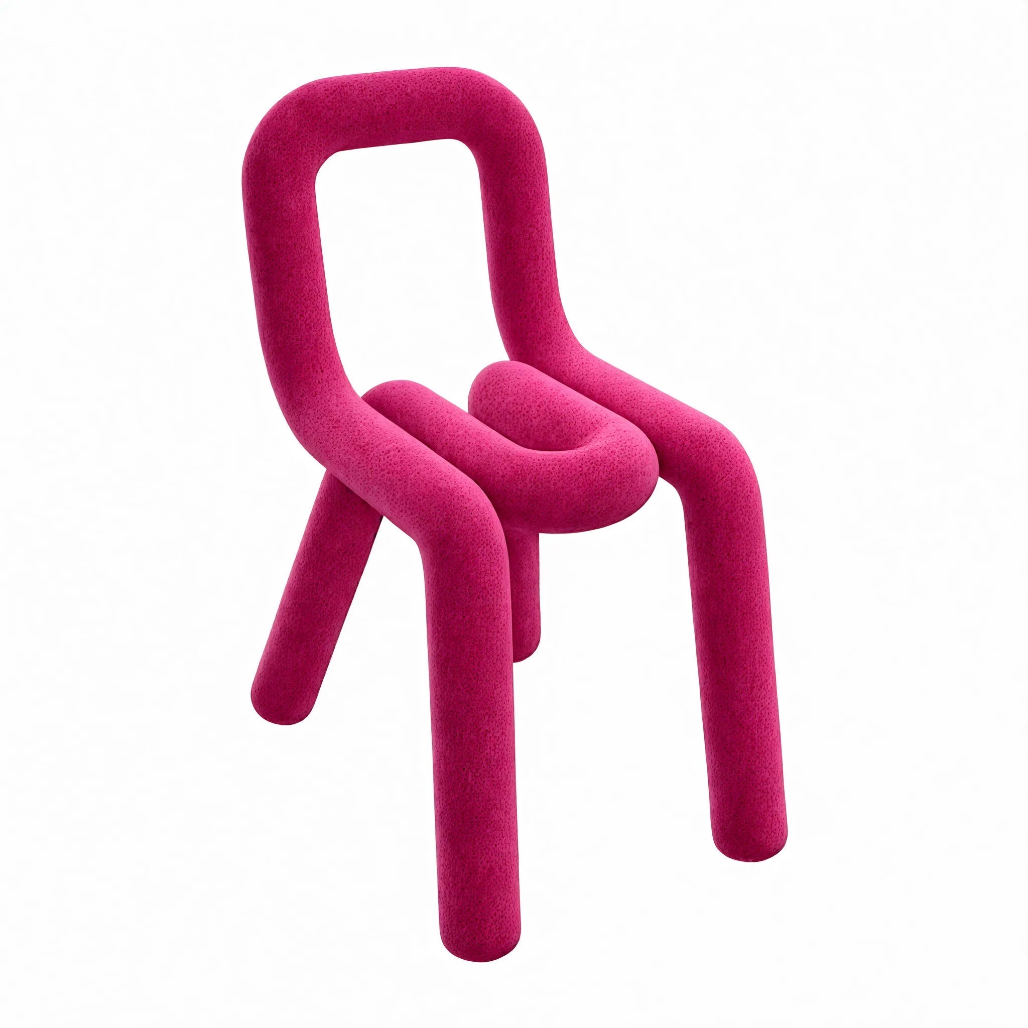 Funky Form: Bouclé Loop Chair Aescraft Pink