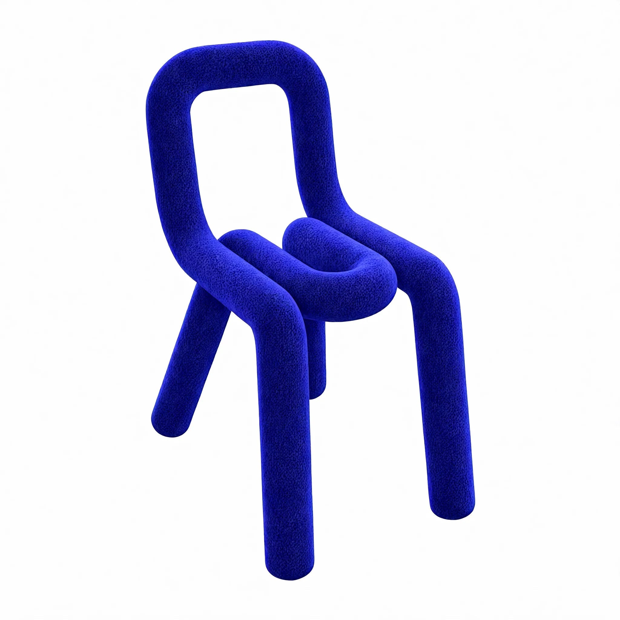 Funky Form: Bouclé Loop Chair Aescraft Blue