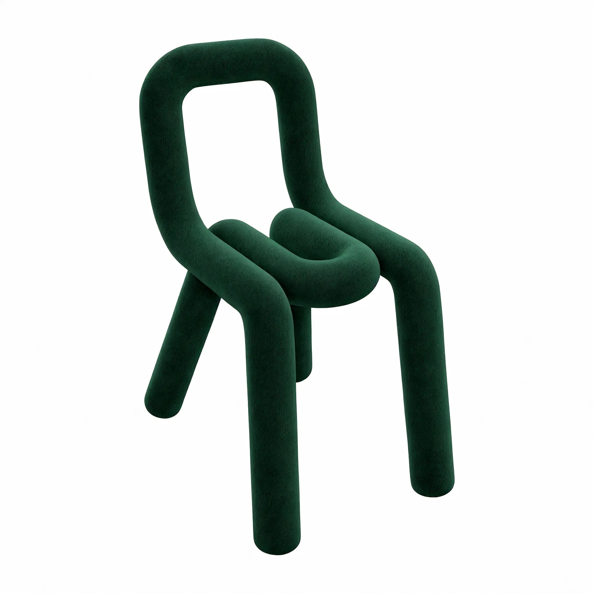 Funky Form: Bouclé Loop Chair Aescraft Olive Green