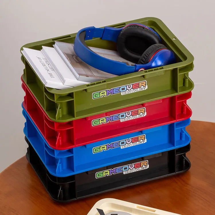Game On Crate – Retro Stackable Storage Box Aescraft