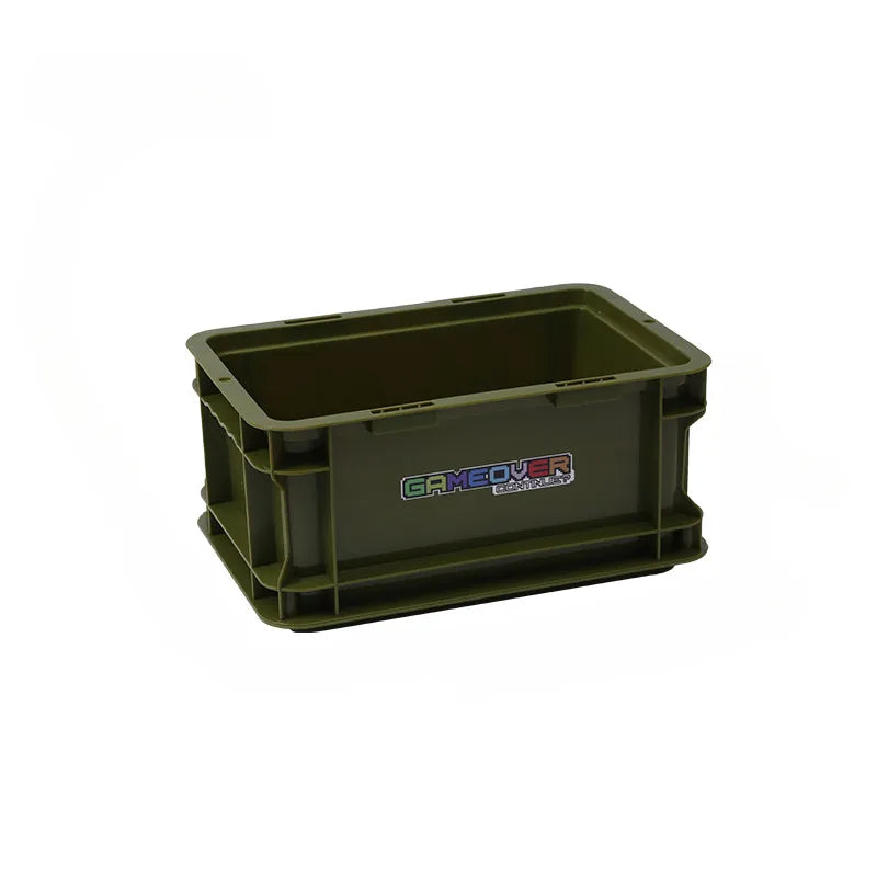 Game On Crate – Retro Stackable Storage Box Aescraft Green(L)