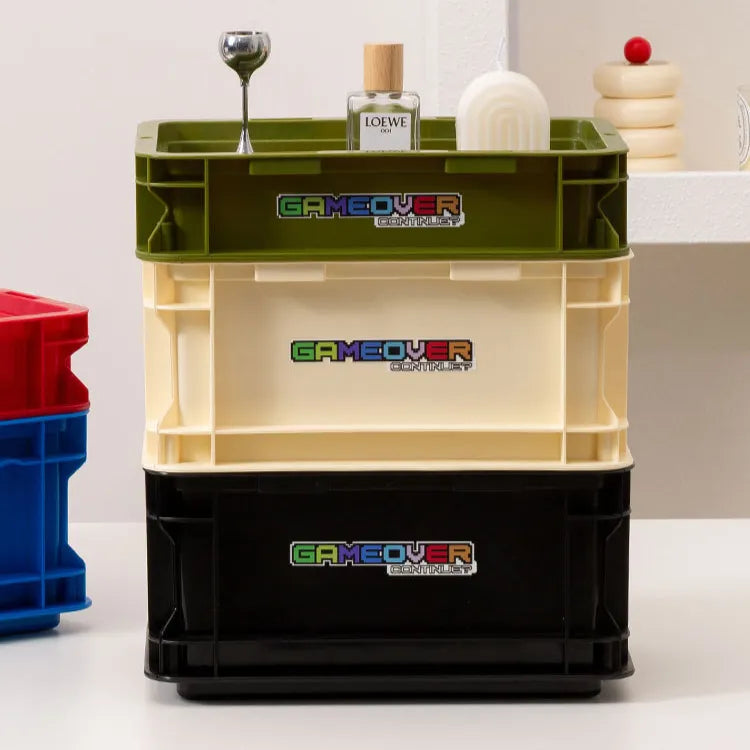 Game On Crate – Retro Stackable Storage Box Aescraft