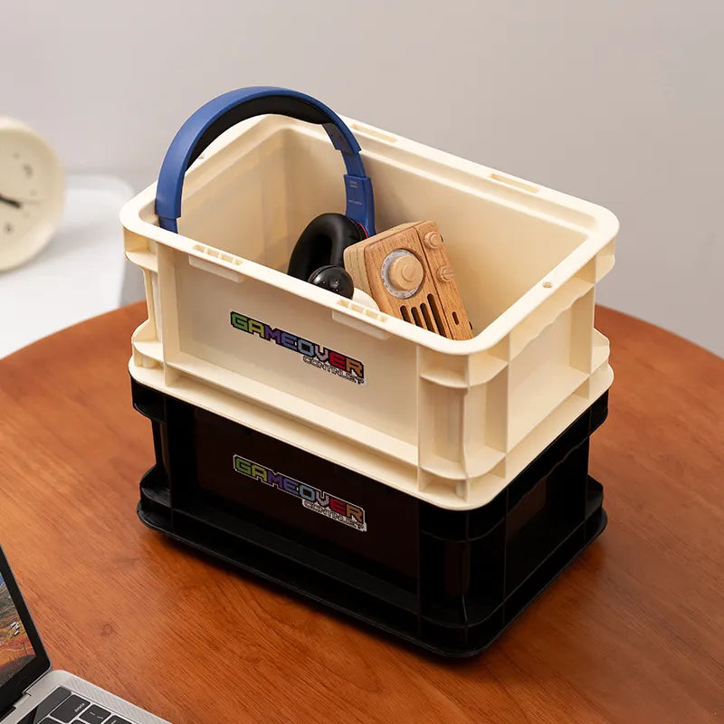 Game On Crate – Retro Stackable Storage Box Aescraft