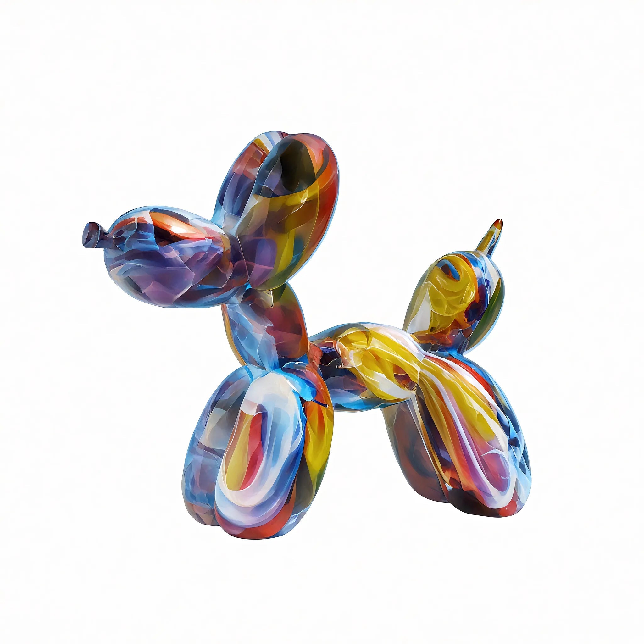 Graffiti Balloon Dog Figurine customized Aescraft Pearlescent