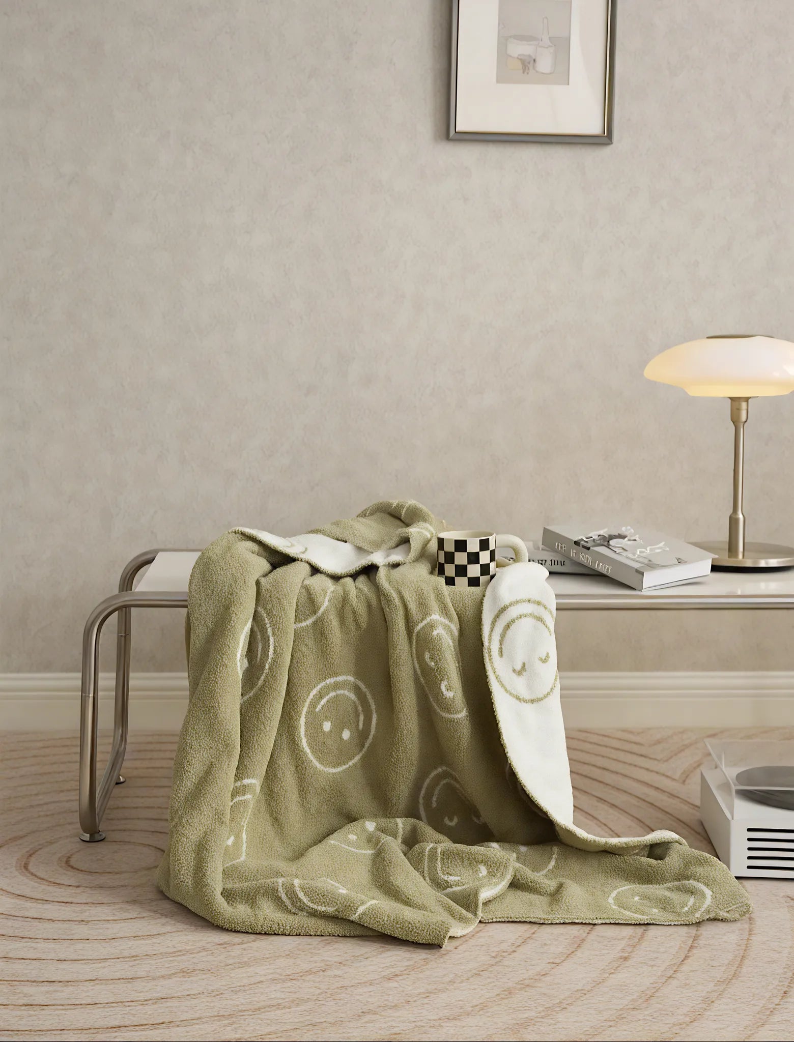 Happy Vibes Cozy Blanket – Your Year-Round Cheer Aescraft