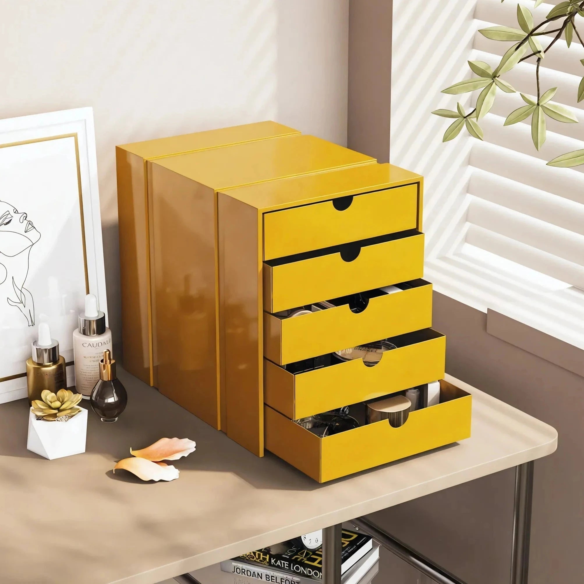 Inos 5 Drawer Set - Retro Modular Storage Drawer Organizer Aescraft