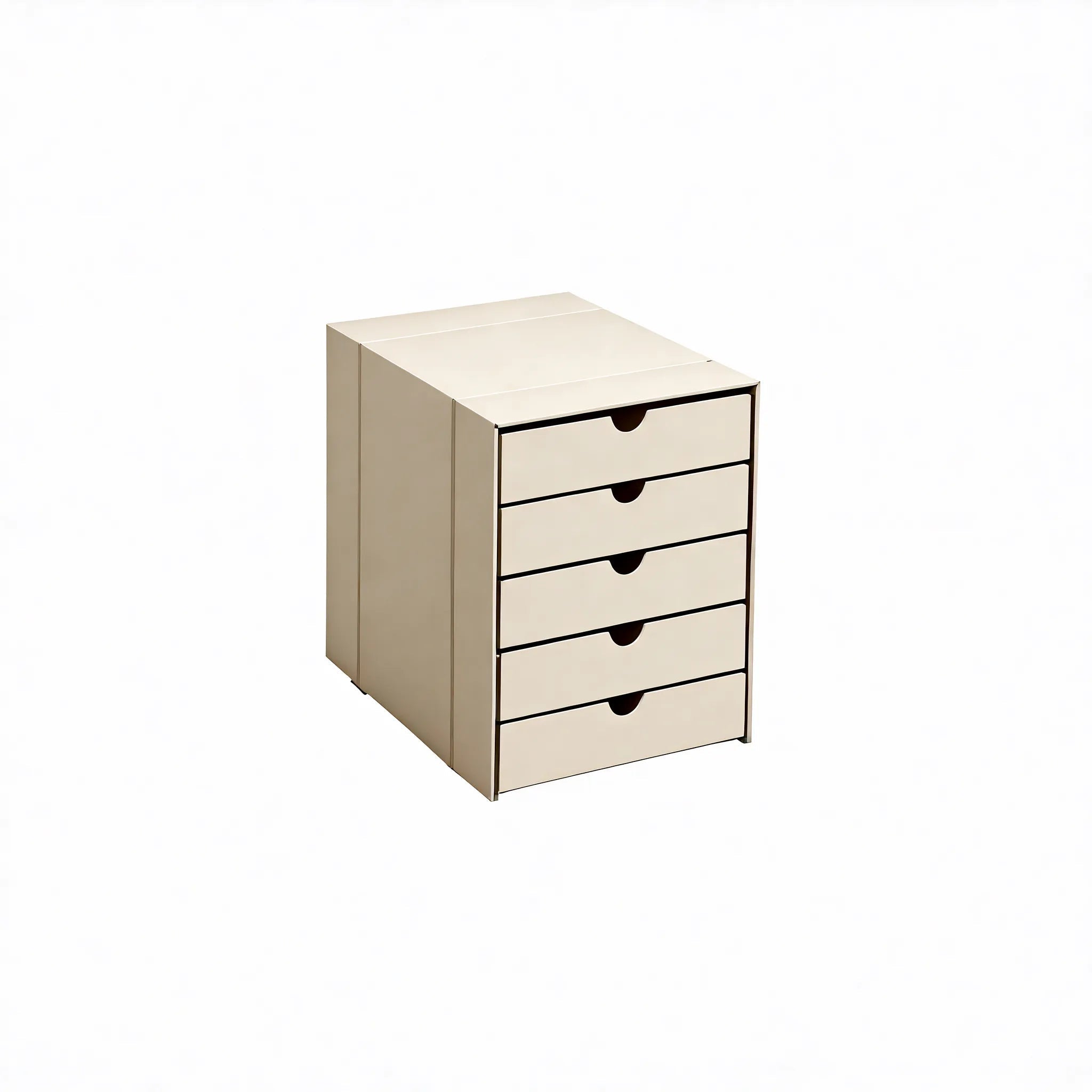 Inos 5 Drawer Set - Retro Modular Storage Drawer Organizer Aescraft White