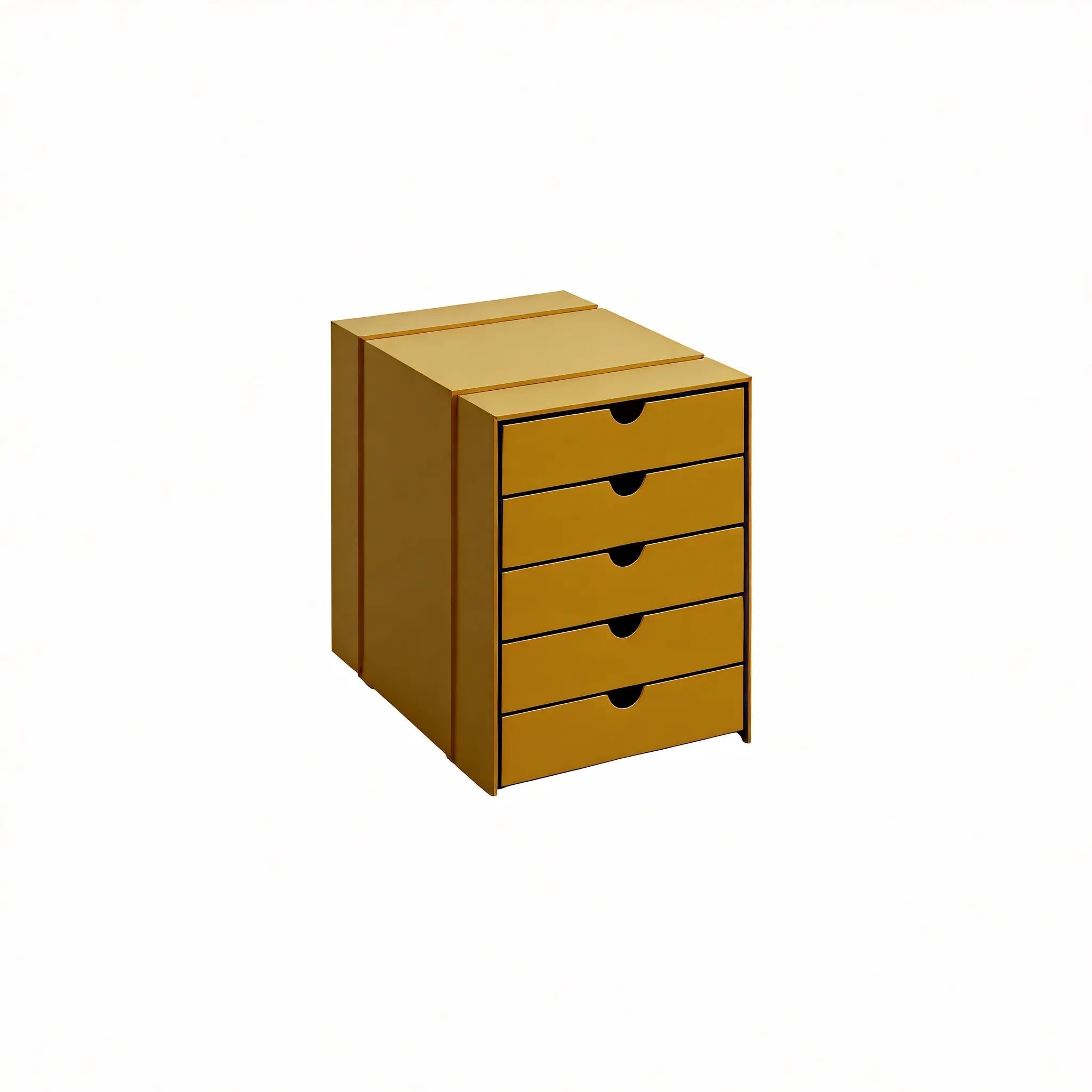 Inos 5 Drawer Set - Retro Modular Storage Drawer Organizer Aescraft Yellow