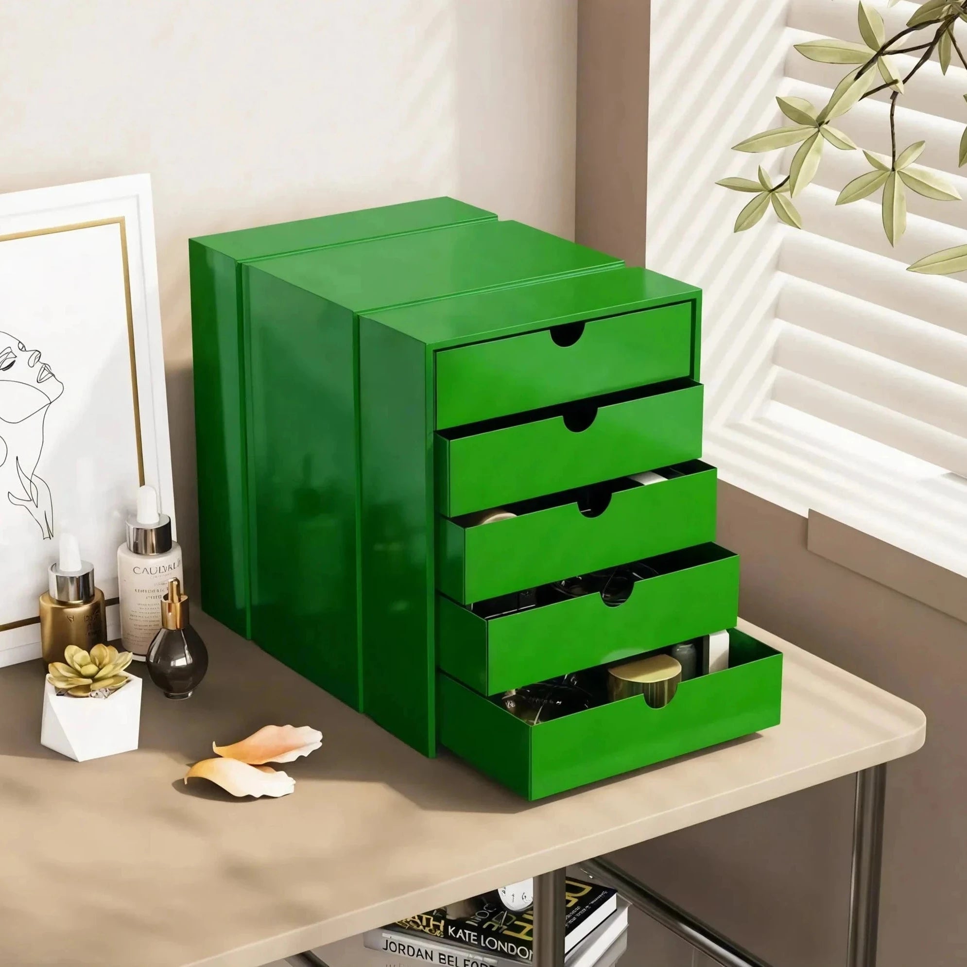 Inos 5 Drawer Set - Retro Modular Storage Drawer Organizer Aescraft