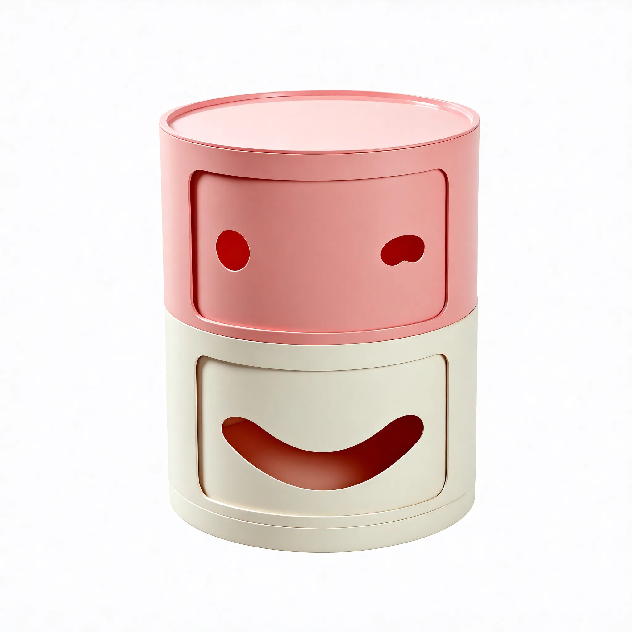 Kartell Componibili Modular Smile Storage Unit Aescraft Pink/White