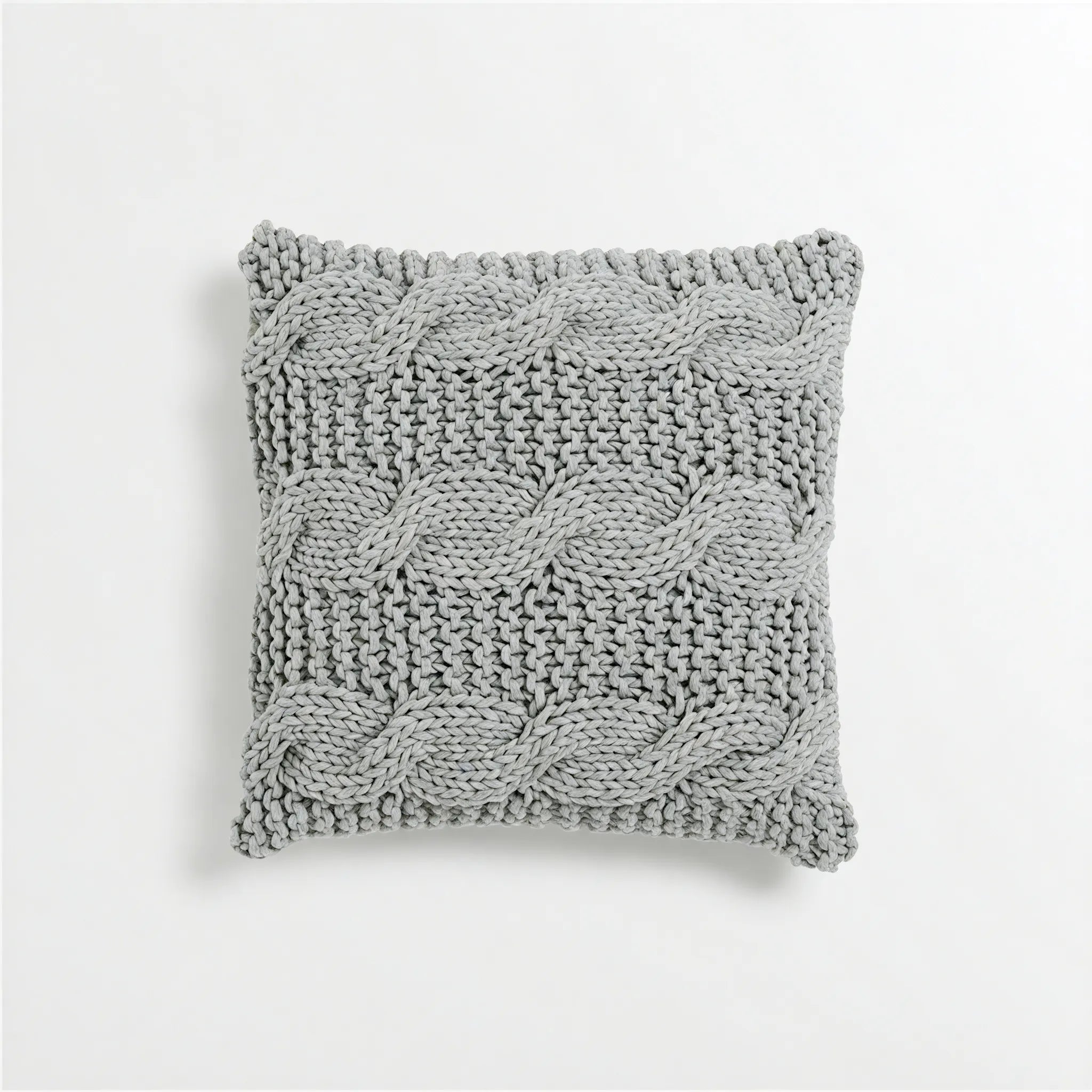 Knit-Me-Up Accent Pillow Aescraft Gray