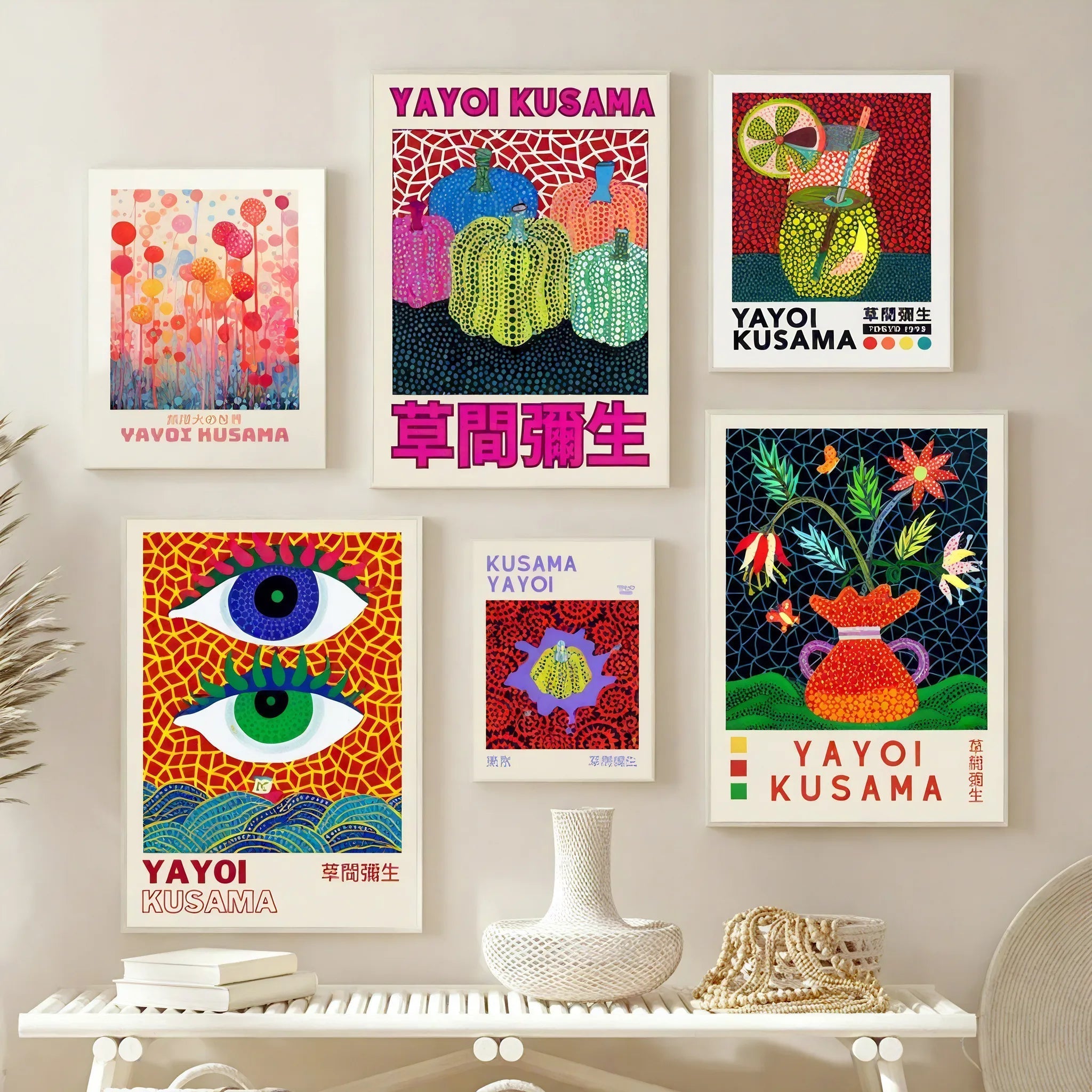 Kusama-Inspired: Vibrant Worlds on Canvas Aescraft