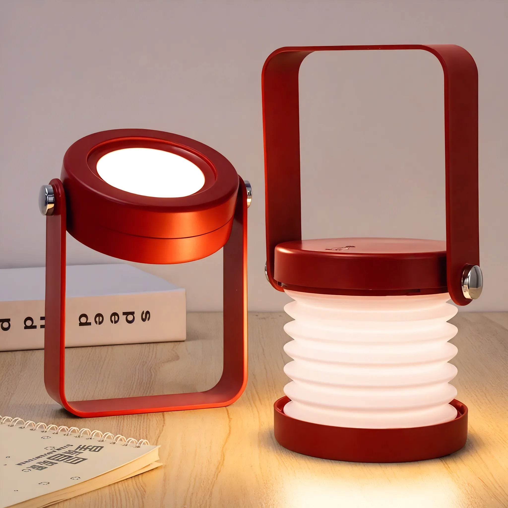 LanternGlow Retro Light Aescraft Red USB Rechargable
