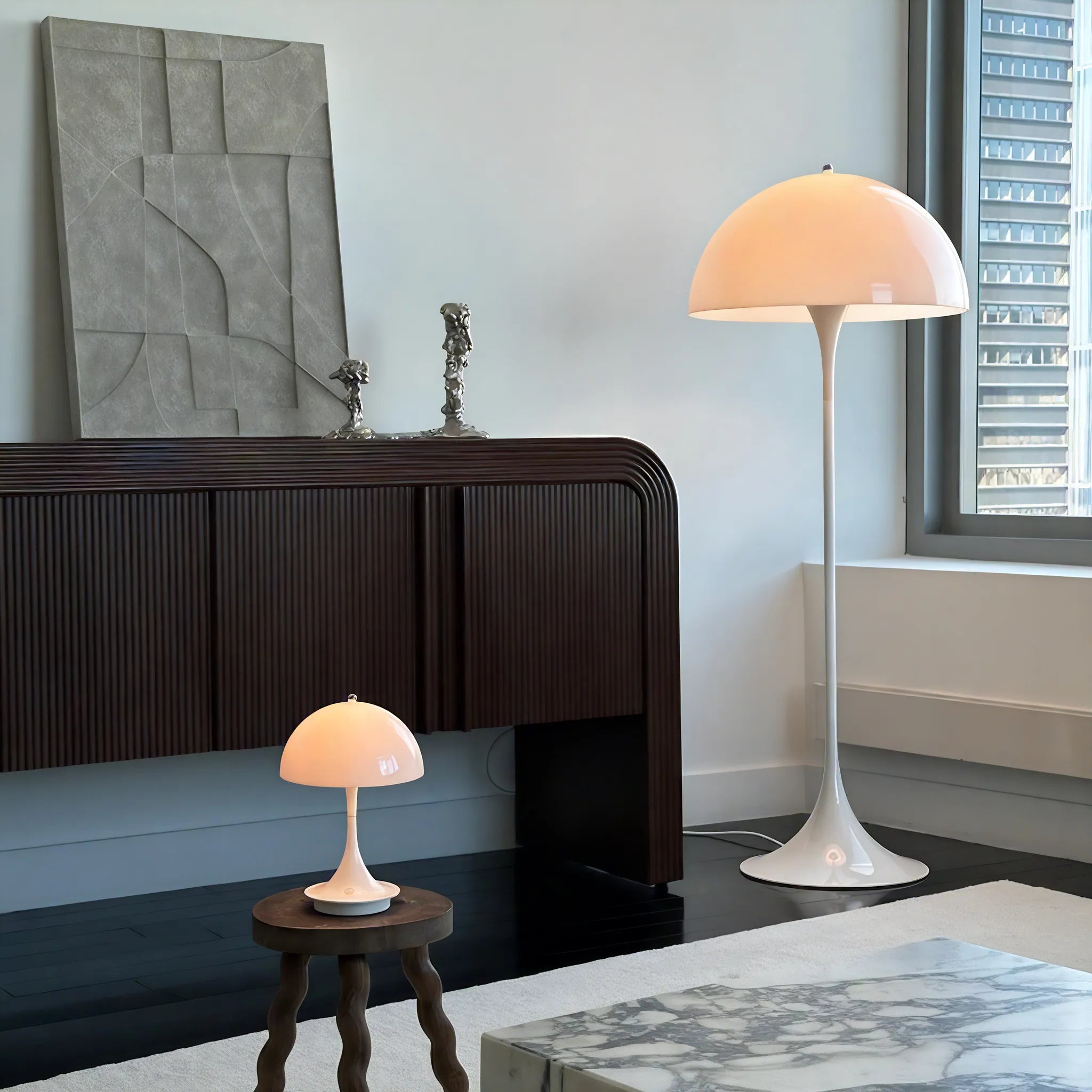 LumiShroom Floor Lamp – Retro Glow, Modern Ambiance Aescraft