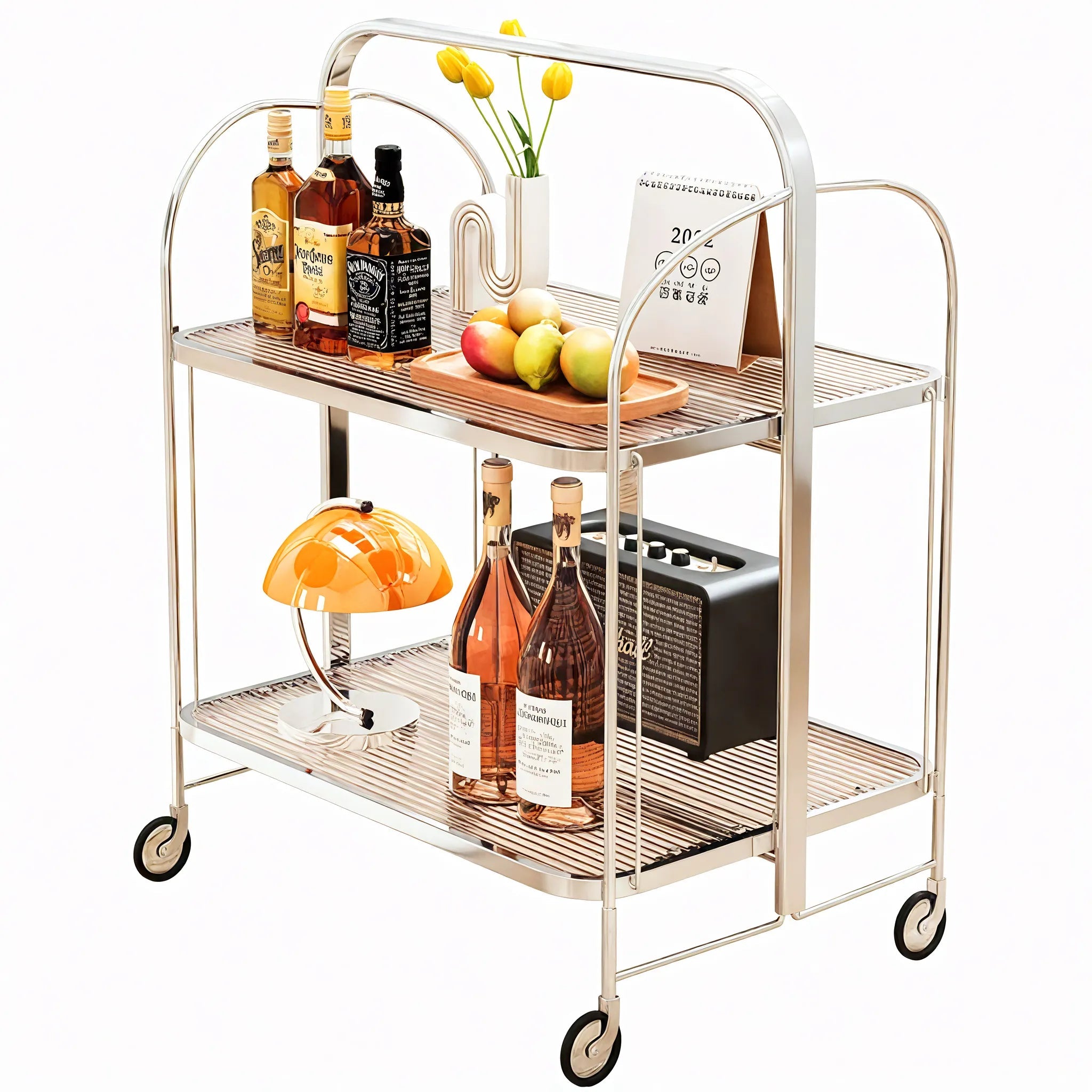 Luxe on Wheels: Foldable Transparent Trolley Aescraft