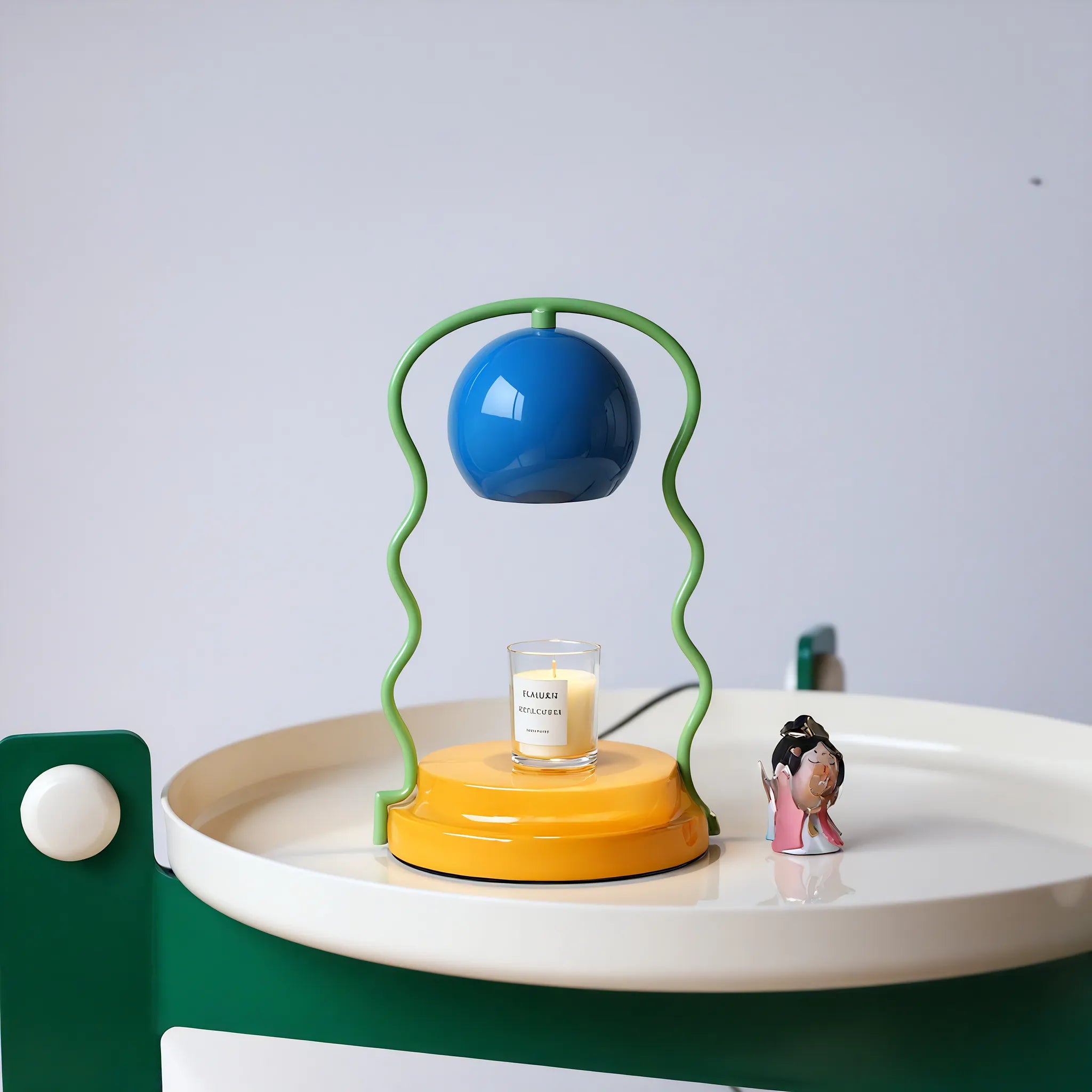 MeltWave Candle Warmer – Playful Aromatic Glow Aescraft