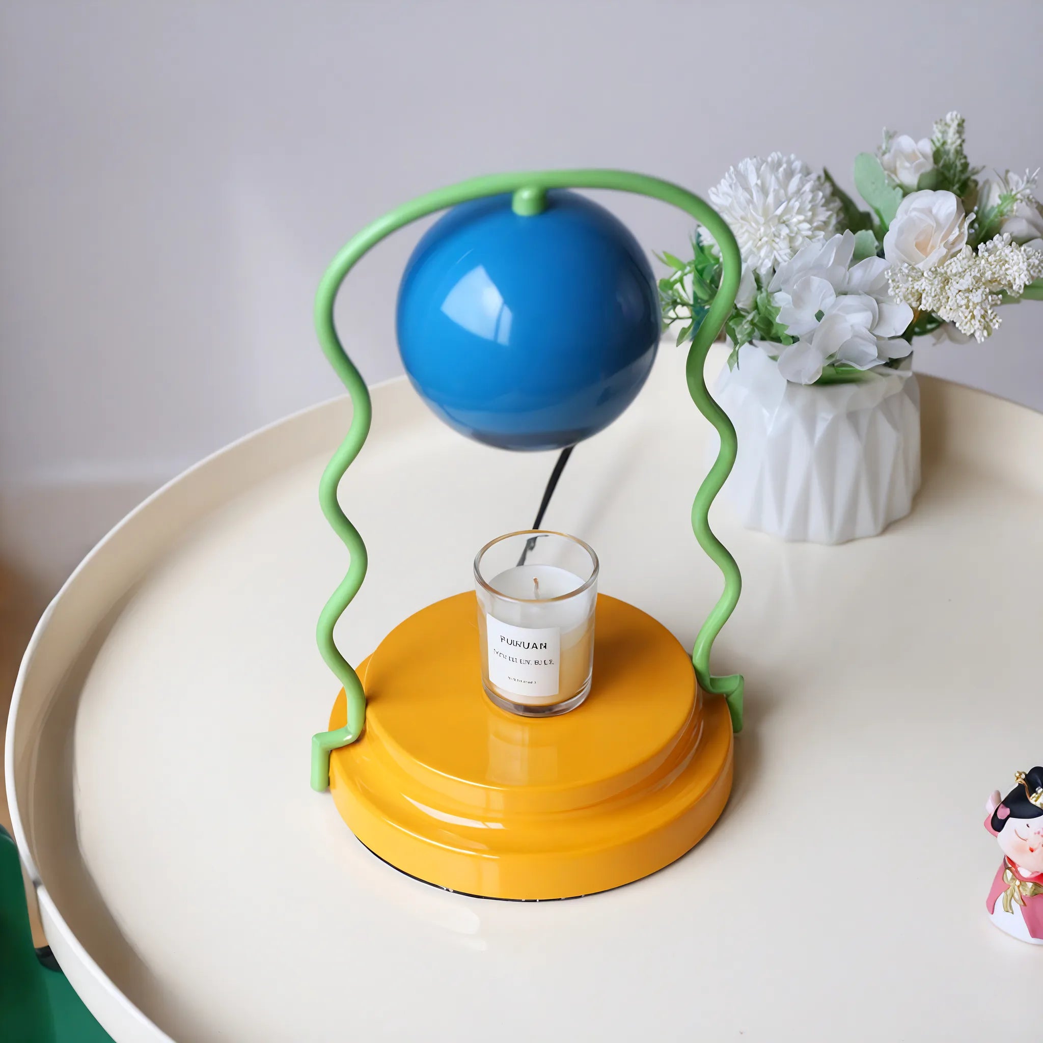 MeltWave Candle Warmer – Playful Aromatic Glow Aescraft