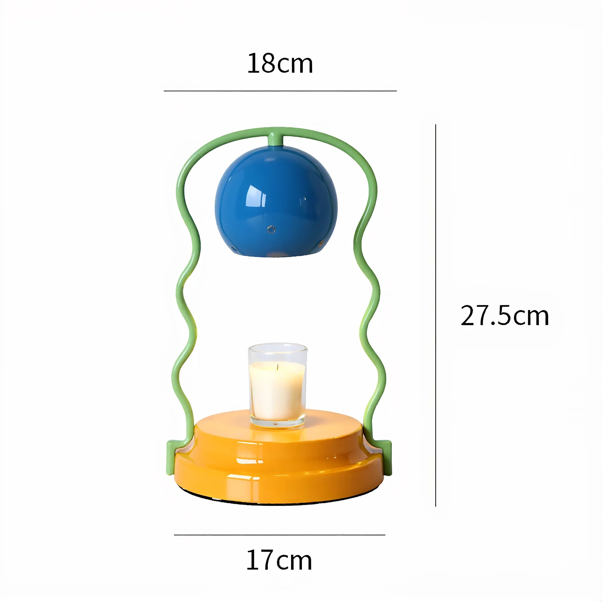 MeltWave Candle Warmer – Playful Aromatic Glow Aescraft