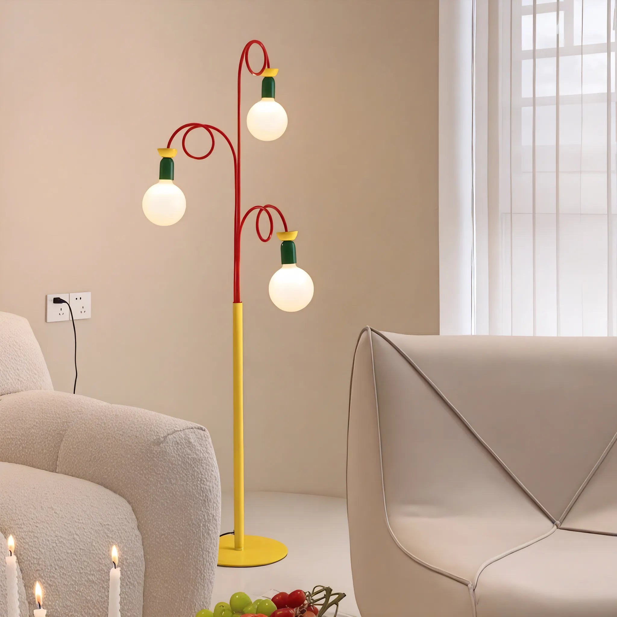 Memphis Glow Twirl Floor Lamp Aescraft