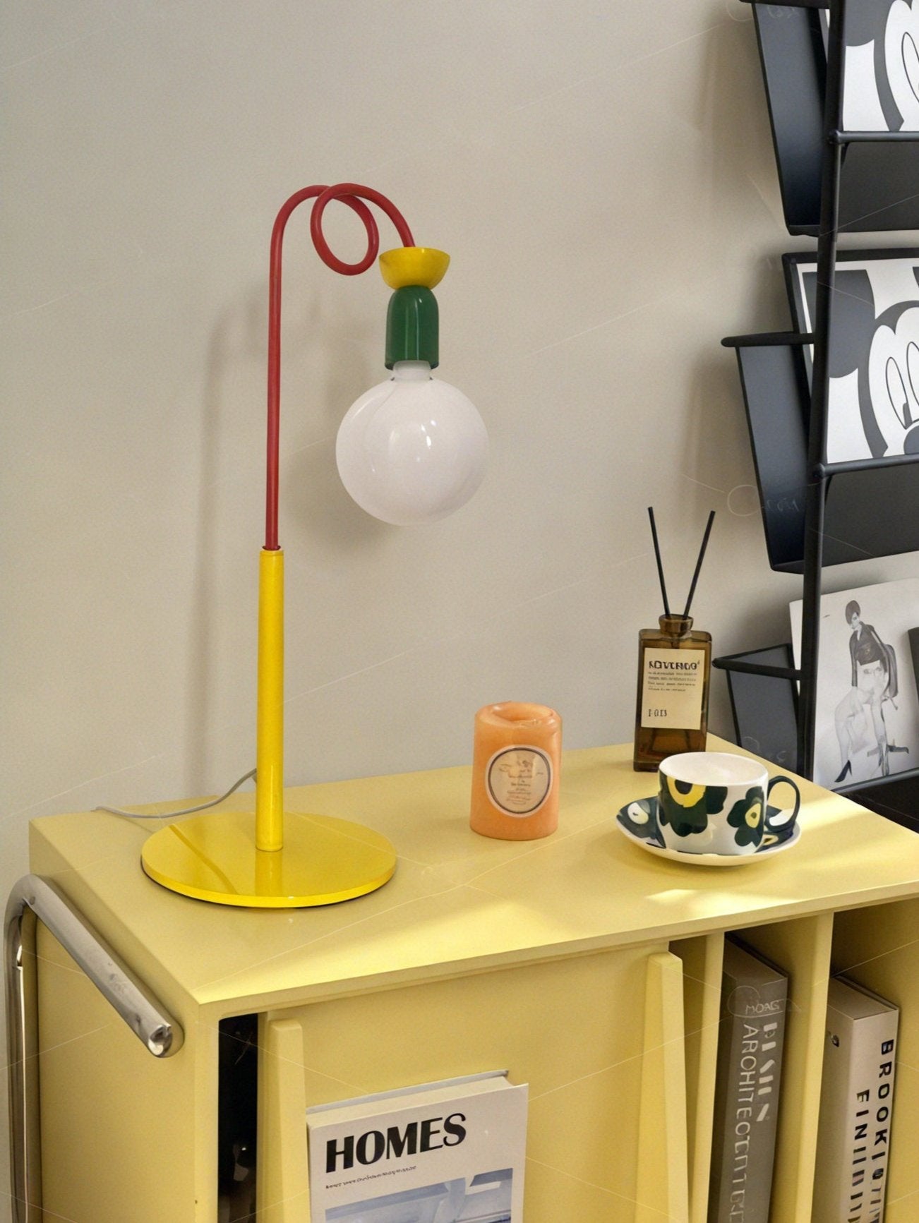 Memphis Glow Twirl Table Lamp Aescraft