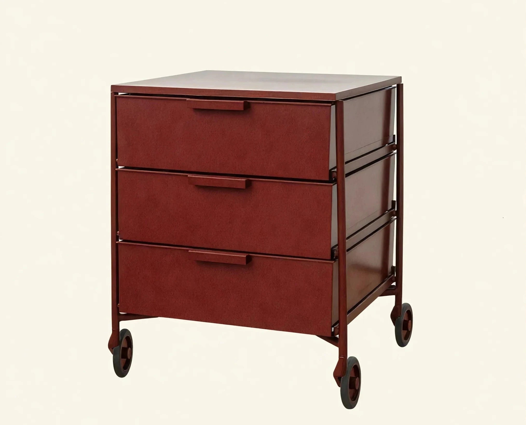 Mobil 3 Drawer Trolley Aescraft Red