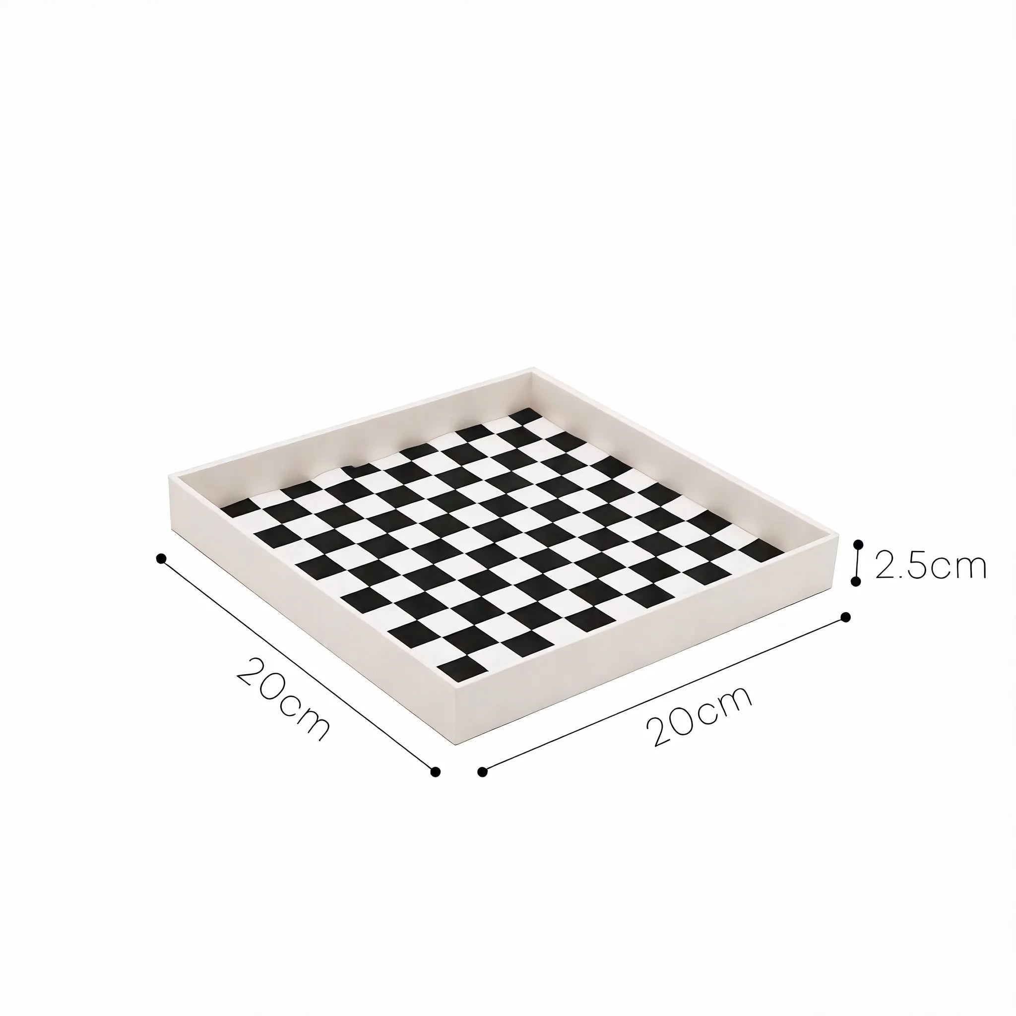 Modern Checkerboard Tray Set customized Aescraft