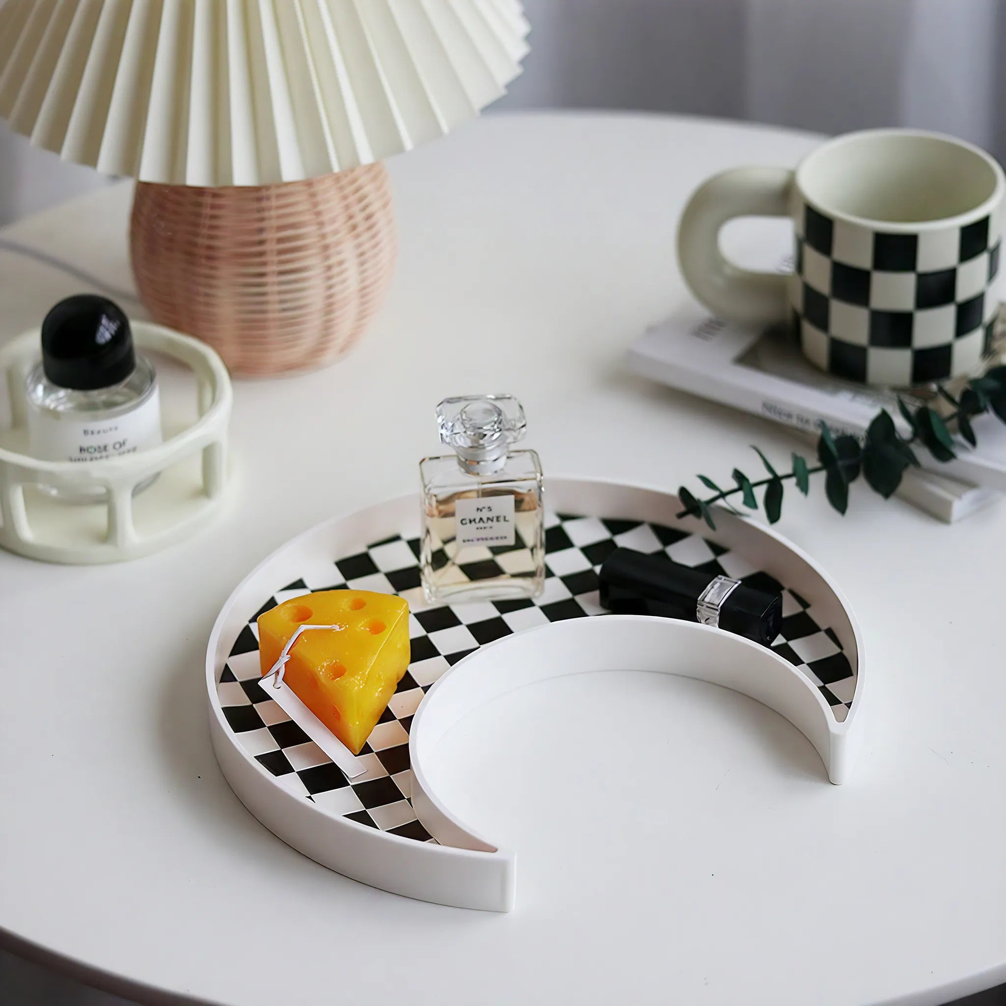 Modern Checkerboard Tray Set customized Aescraft