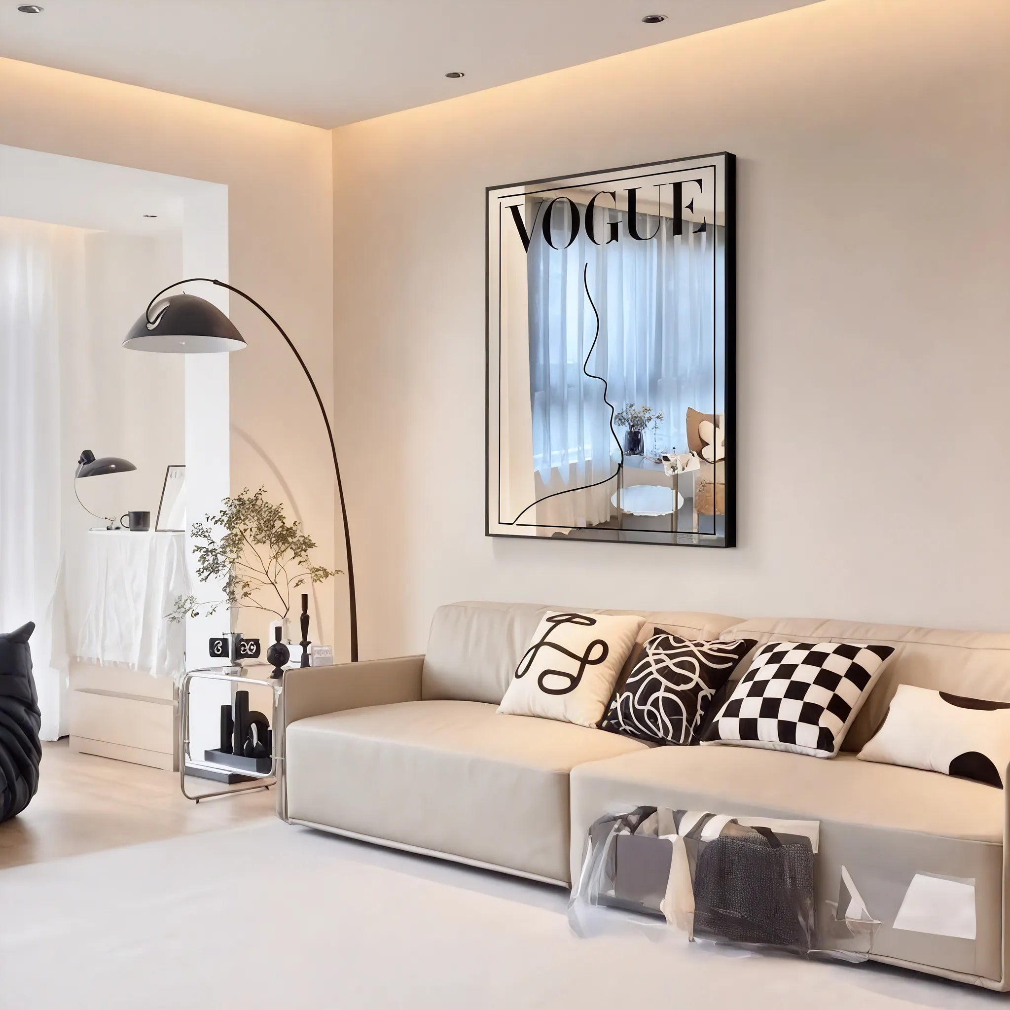 Modern Muse – Vogue-Inspired Mirror Wall Art  Aescraft