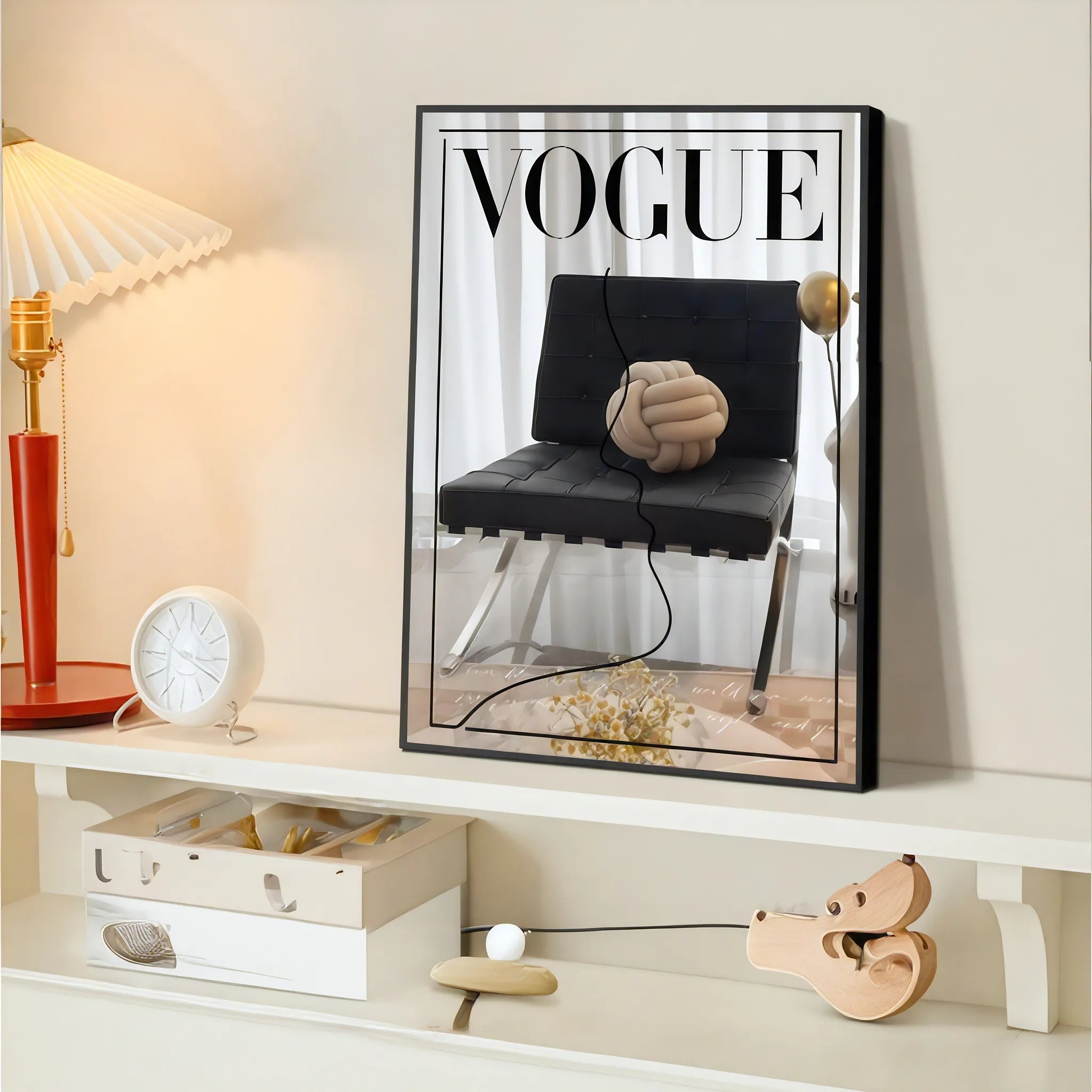 Modern Muse – Vogue-Inspired Mirror Wall Art  Aescraft