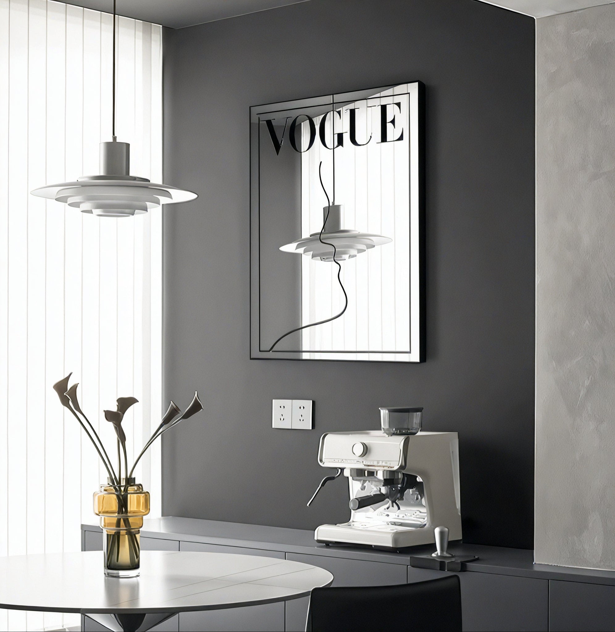 Modern Muse – Vogue-Inspired Mirror Wall Art  Aescraft