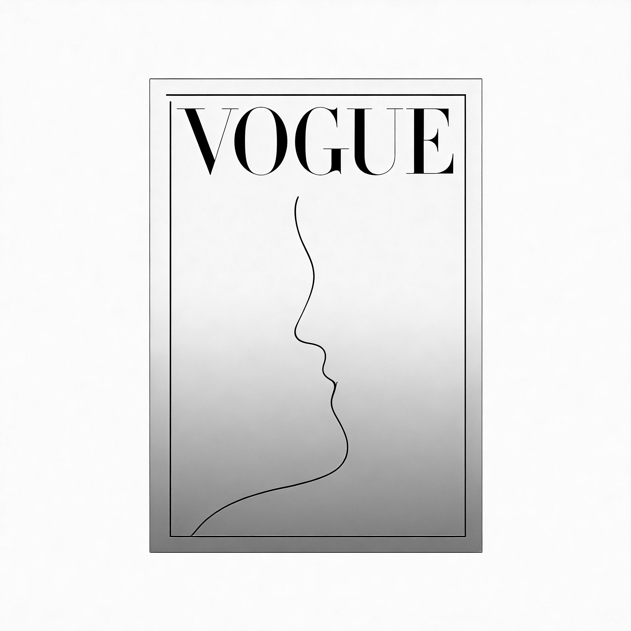 Modern Muse – Vogue-Inspired Mirror Wall Art Aescraft 20cm * 30cm