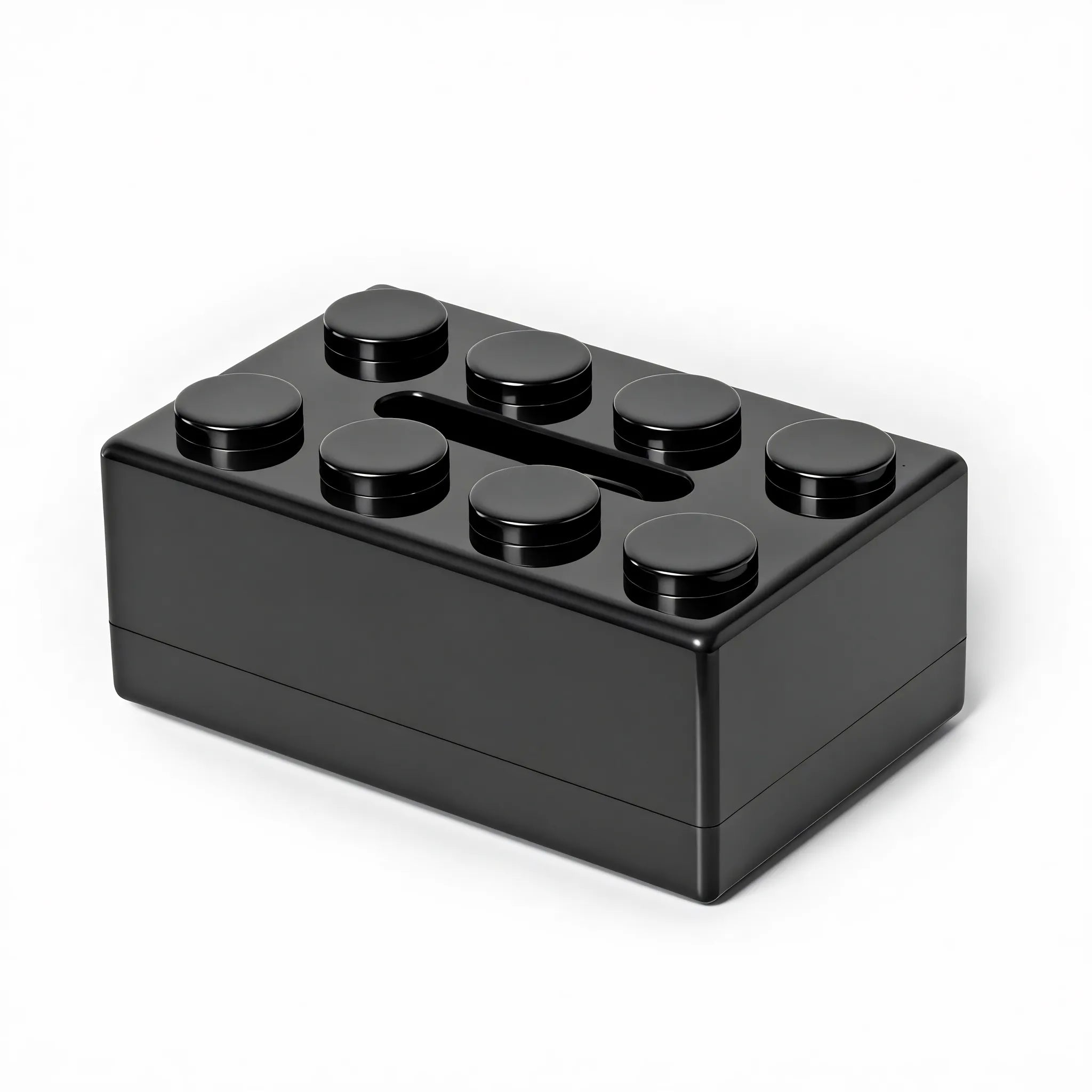 Modular Brick Tissue Box Aescraft Black