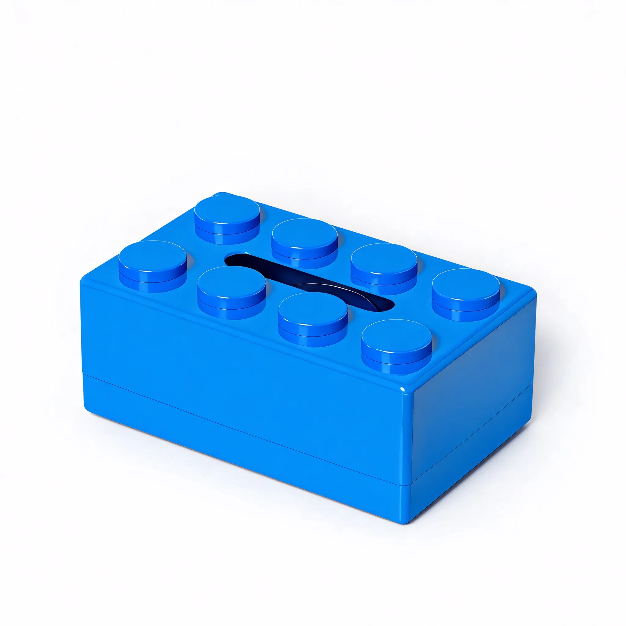 Modular Brick Tissue Box Aescraft Blue