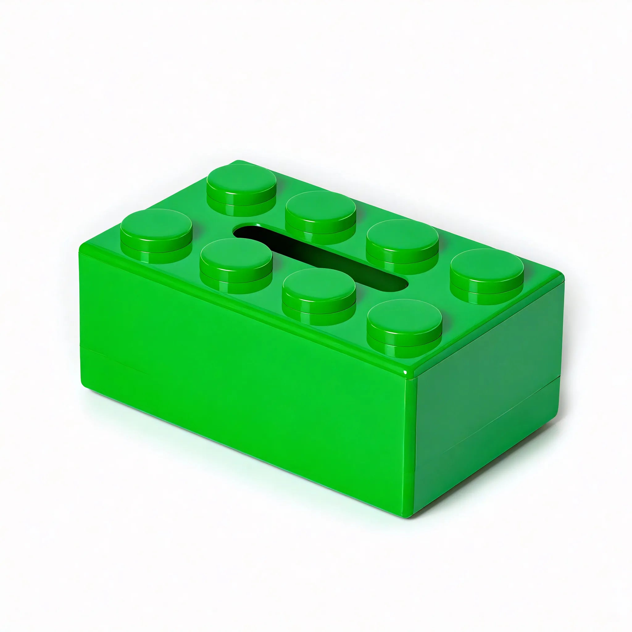 Modular Brick Tissue Box Aescraft Green