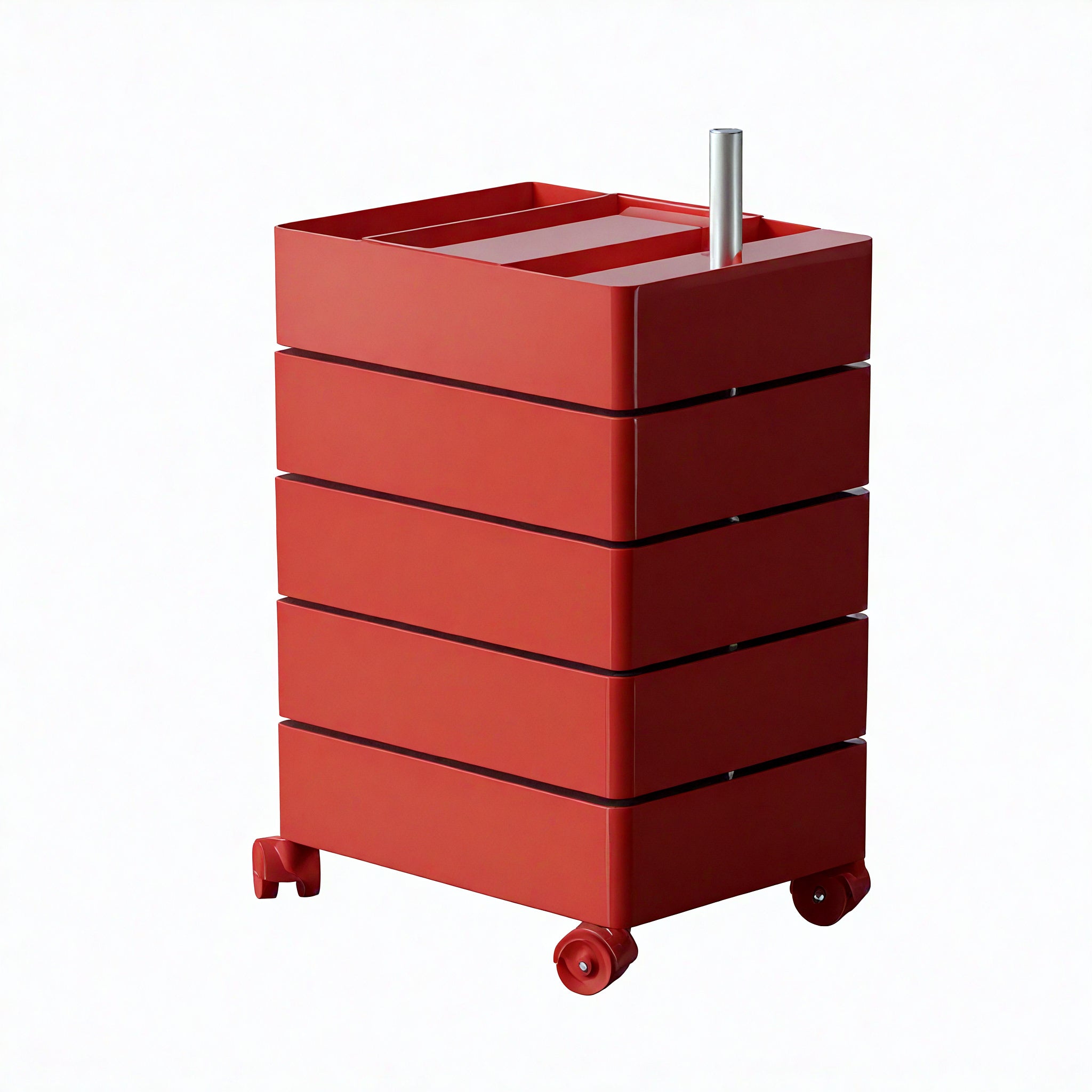 Modular Motion: 360 Degree Container, 5 Drawer Aescraft Red