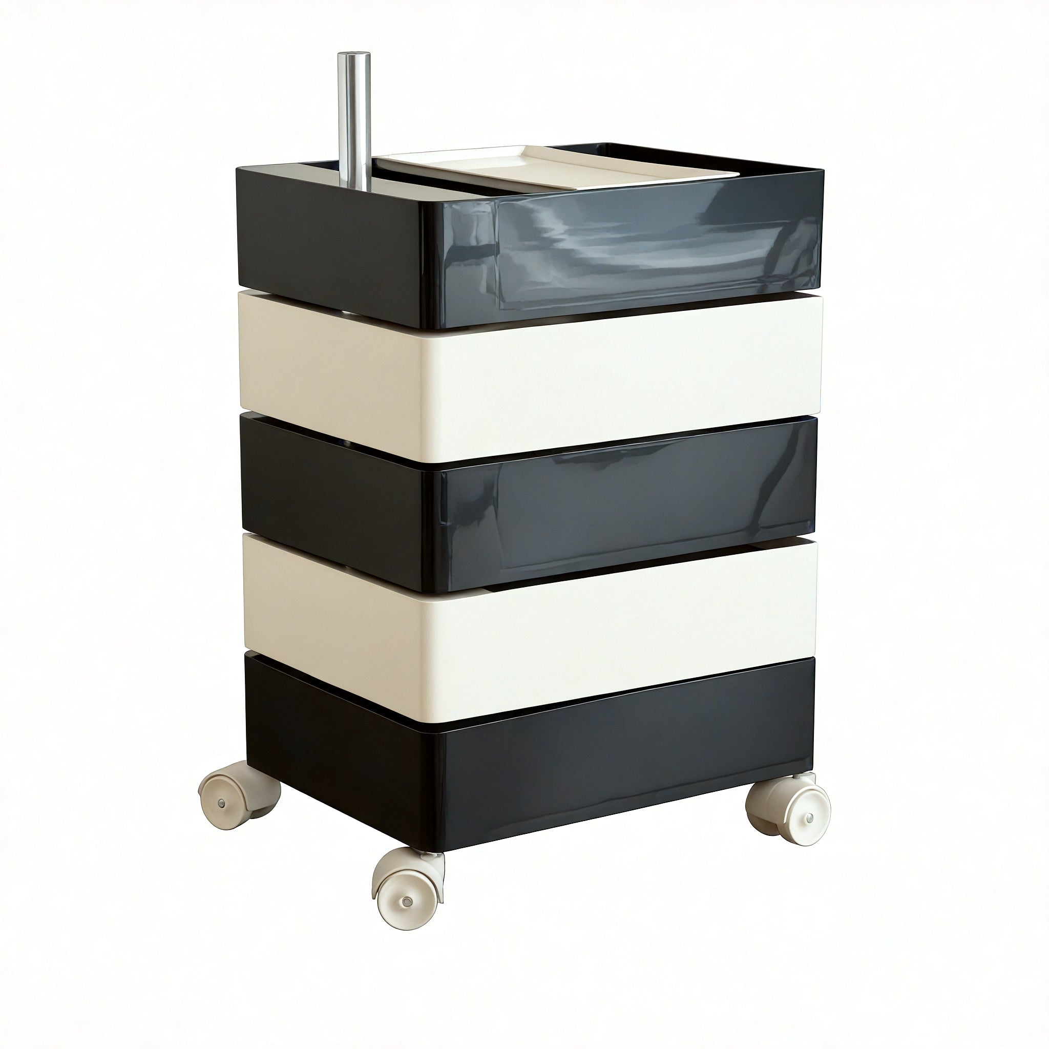 Modular Motion: 360 Degree Container, 5 Drawer Aescraft Black/White