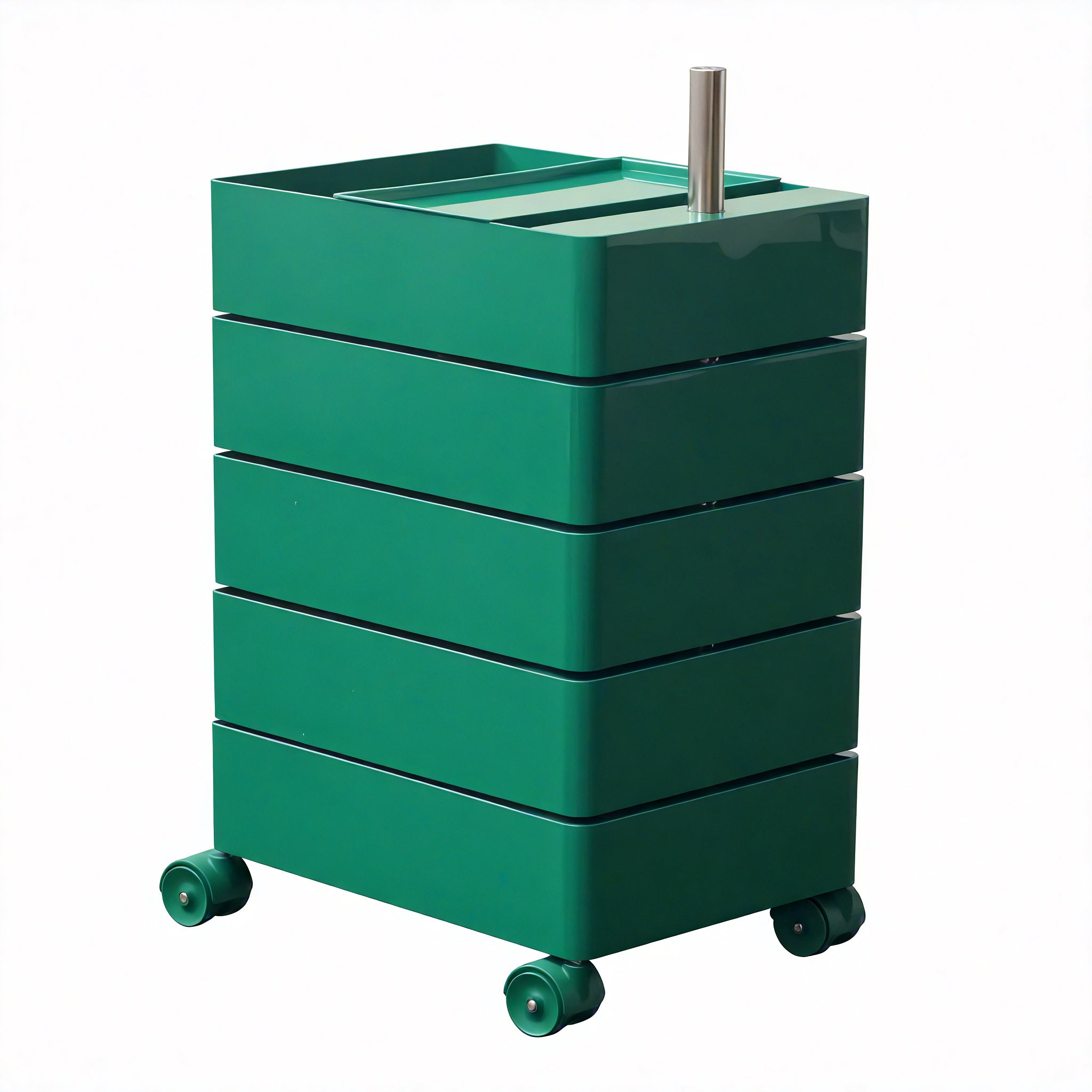 Modular Motion: 360 Degree Container, 5 Drawer Aescraft Green