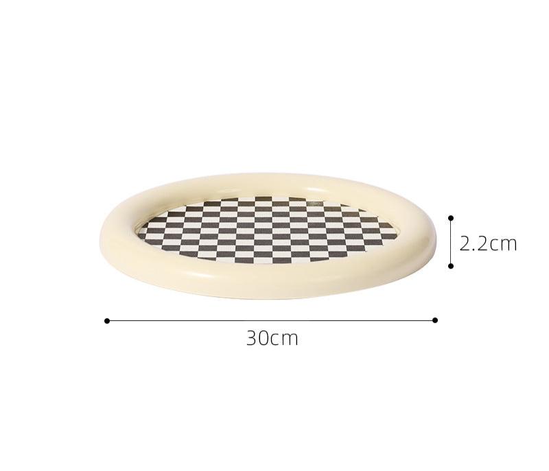 Nordic Checkerboard Organizer Tray Aescraft Off-White