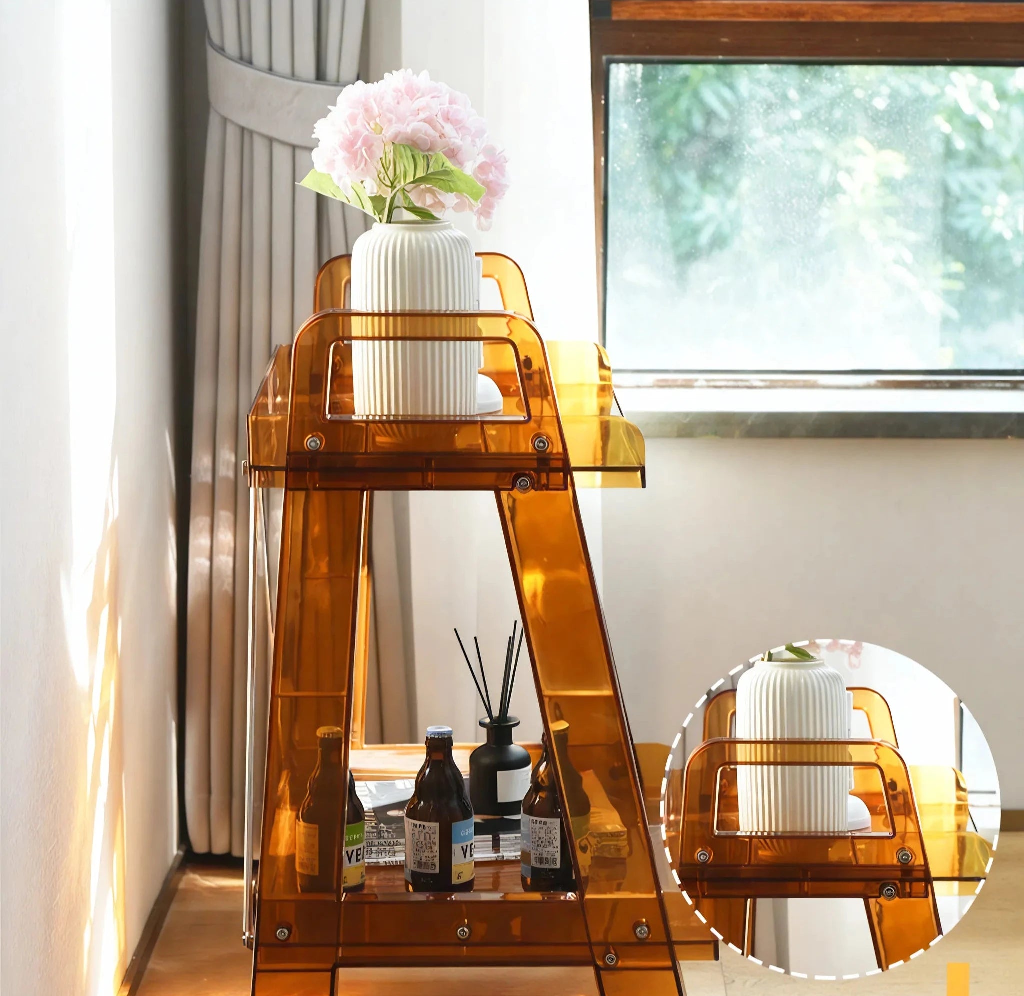 Nordic Shelf Ladder Organizer: Stylish & Space-Saving Aescraft