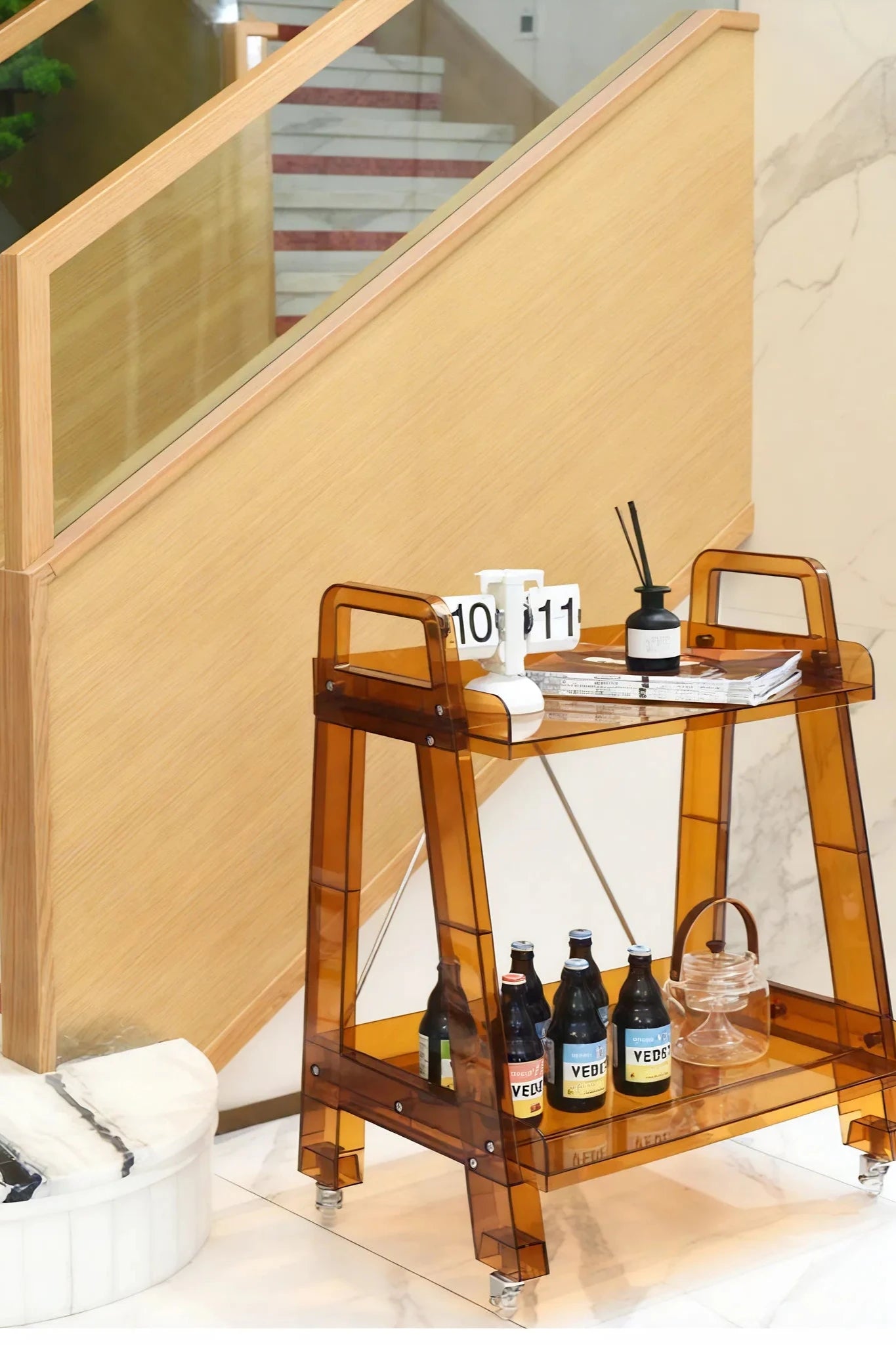 Nordic Shelf Ladder Organizer: Stylish & Space-Saving Aescraft