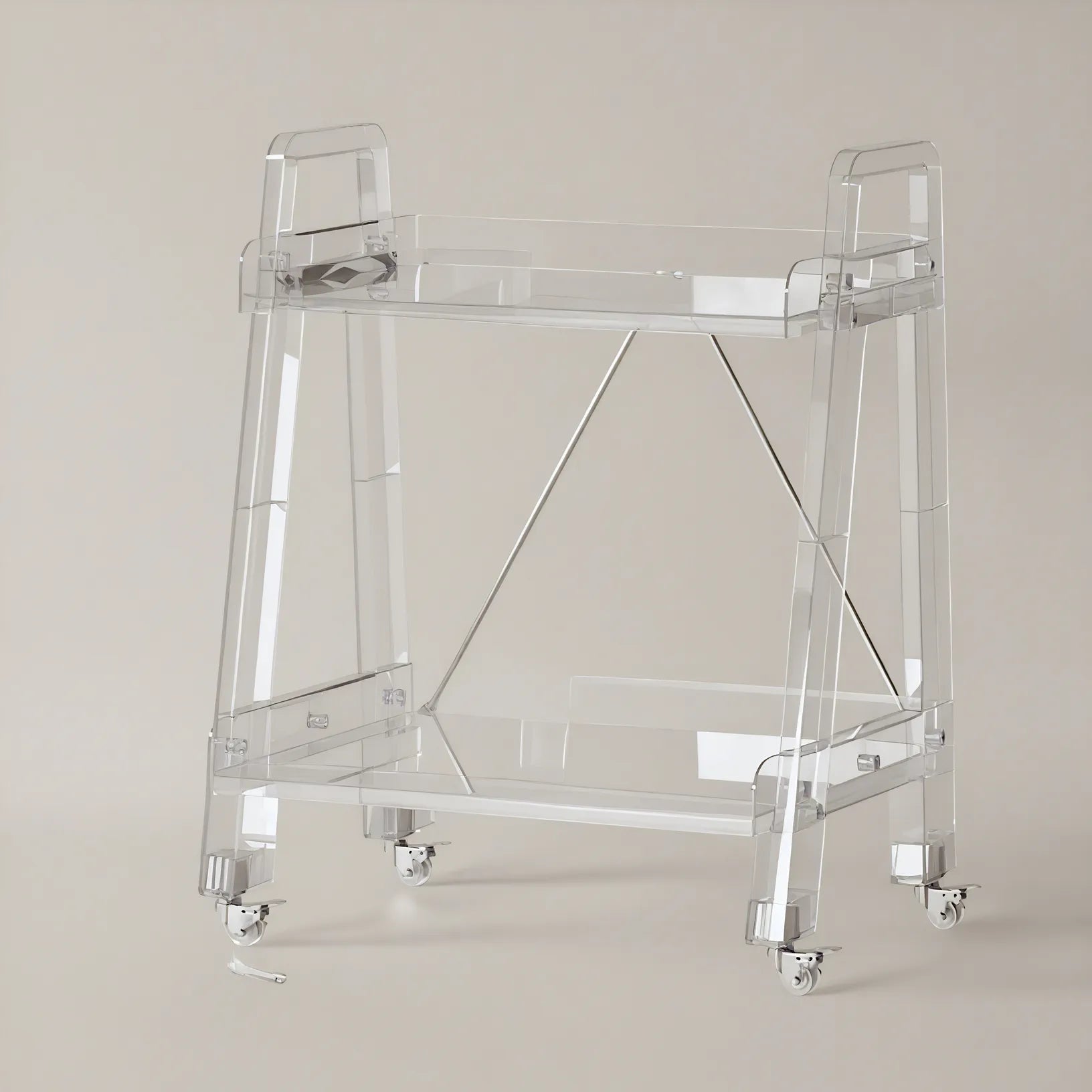 Nordic Shelf Ladder Organizer: Stylish & Space-Saving Aescraft 2 Transparent-2
