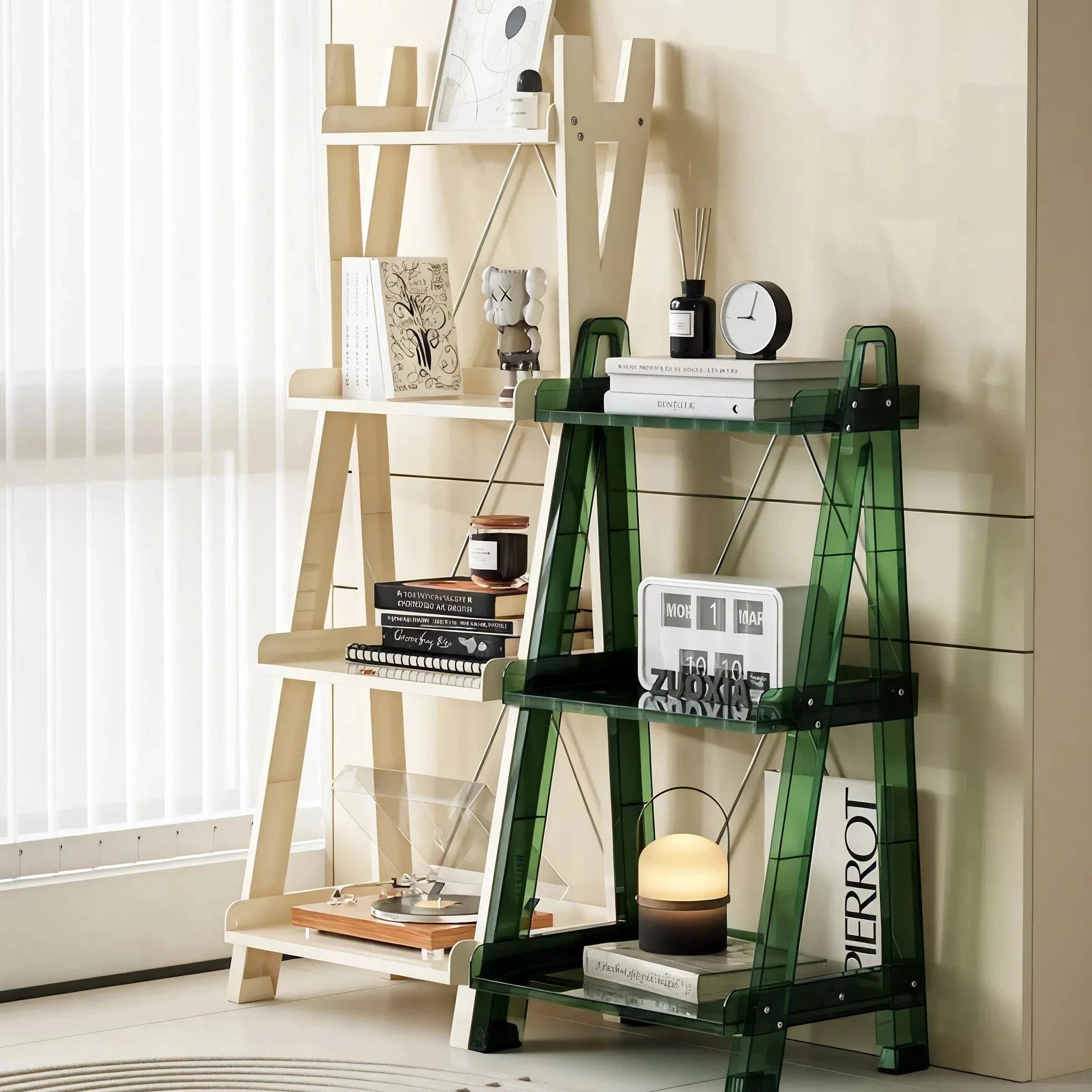 Nordic Shelf Ladder Organizer: Stylish & Space-Saving Aescraft