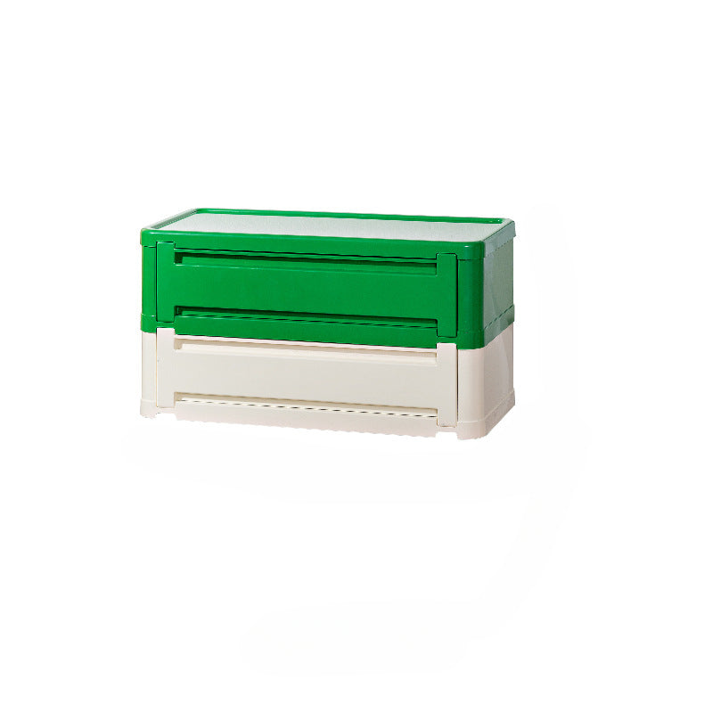 Nordic Stacker: Modular Shoe Rack Storage Cabinet Aescraft 2 Green/White-2