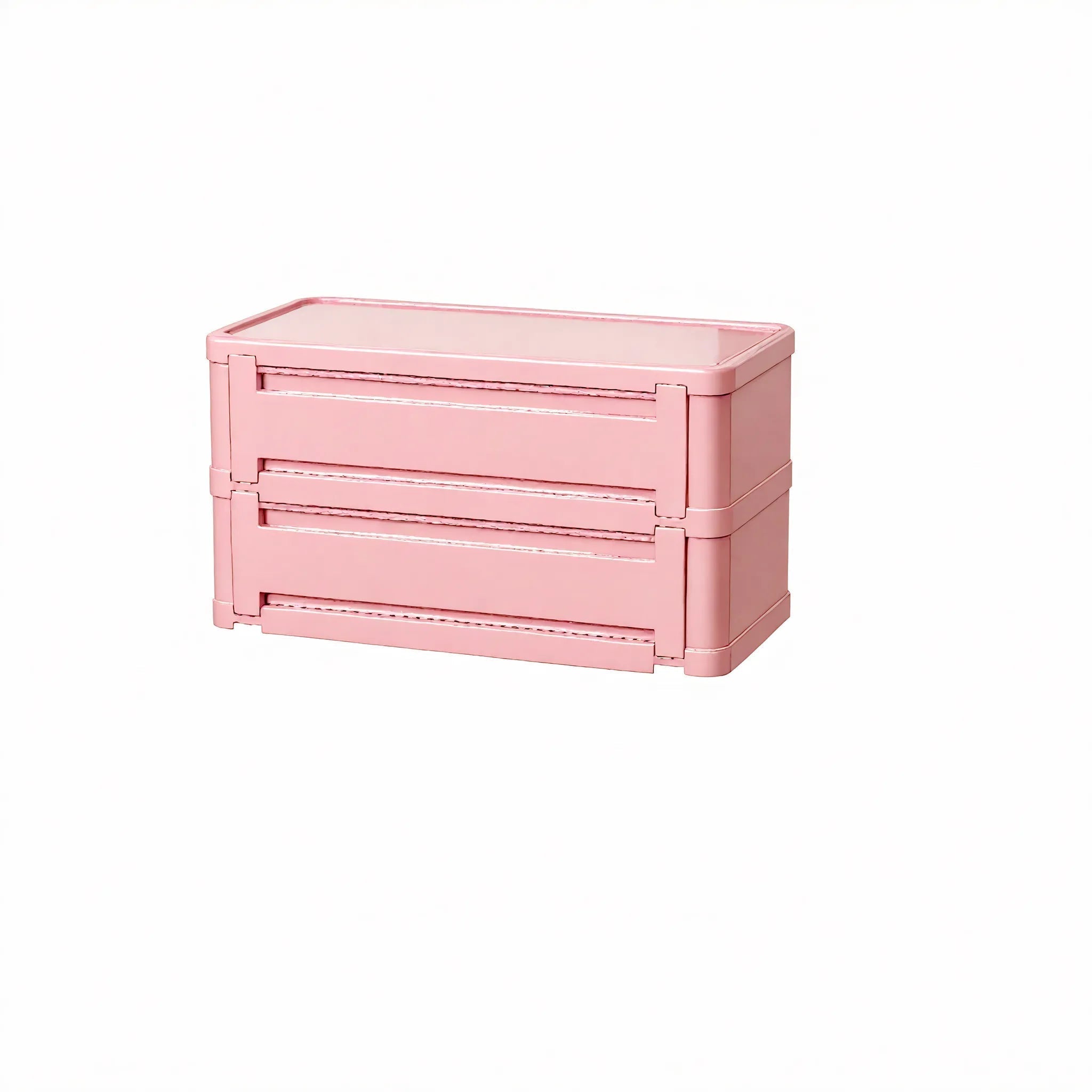 Nordic Stacker: Modular Shoe Rack Storage Cabinet Aescraft 2 Pink-2