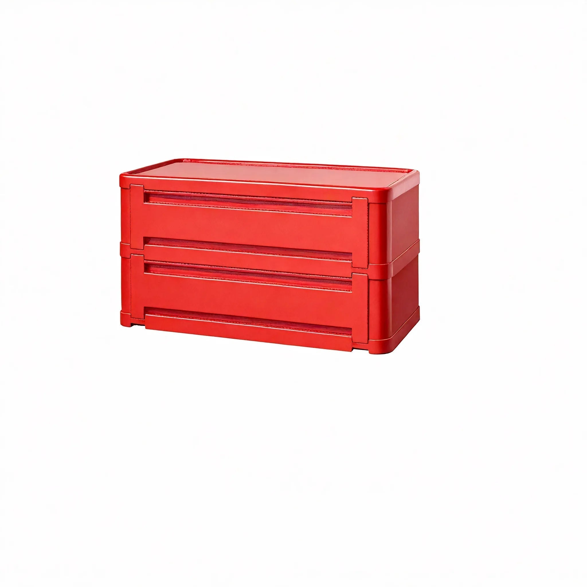 Nordic Stacker: Modular Shoe Rack Storage Cabinet Aescraft 2 Red-2