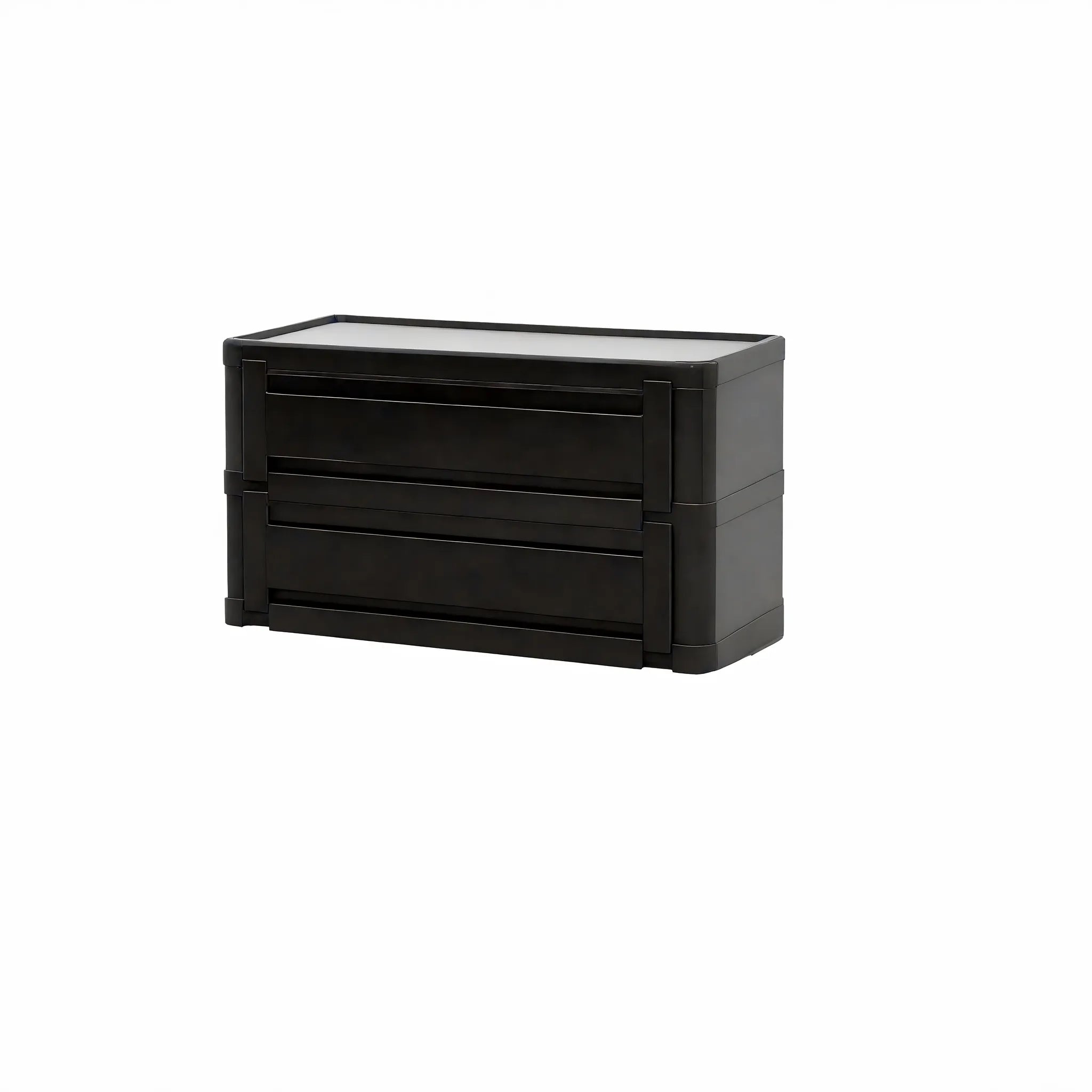 Nordic Stacker: Modular Shoe Rack Storage Cabinet Aescraft 2 Black-2