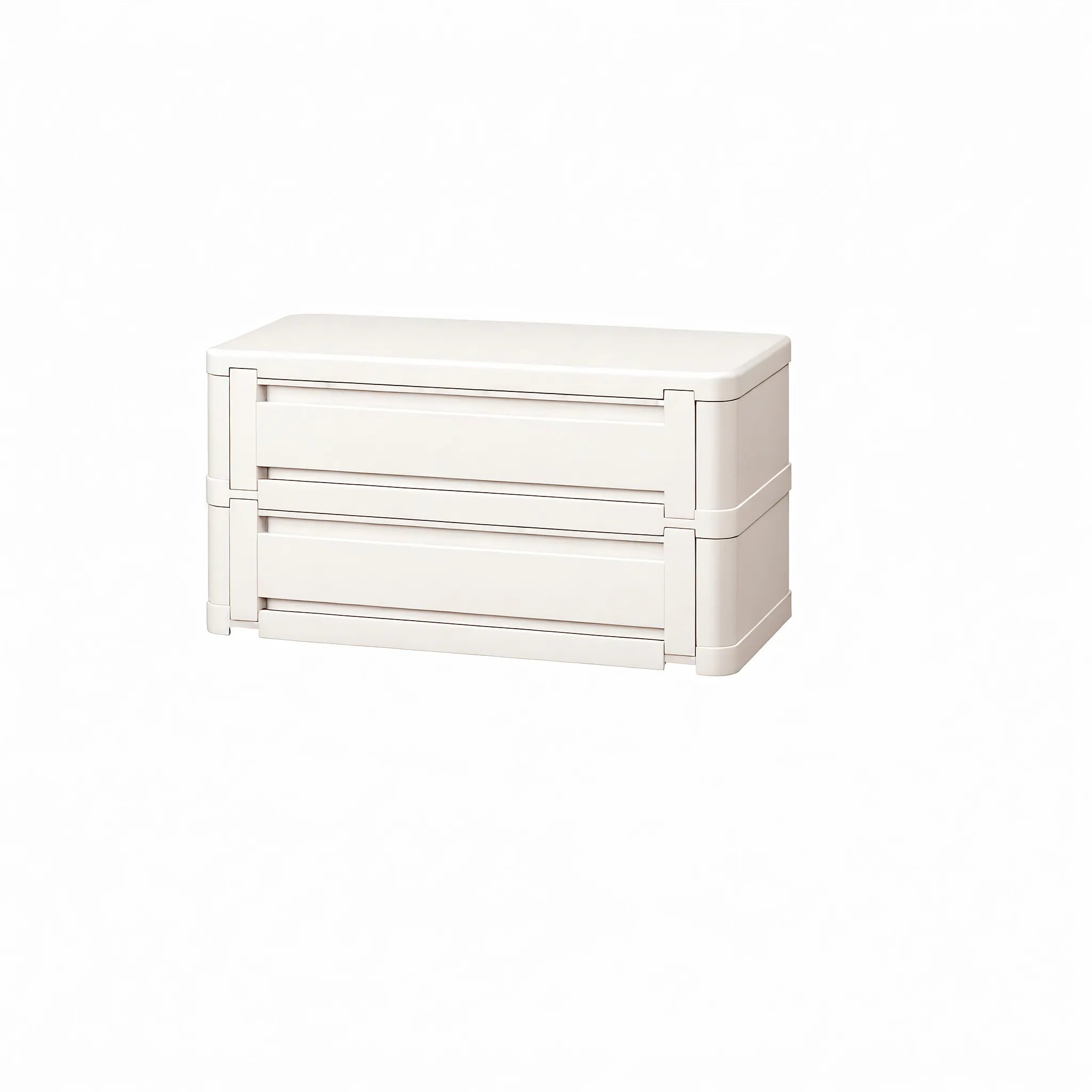 Nordic Stacker: Modular Shoe Rack Storage Cabinet Aescraft 2 White-2
