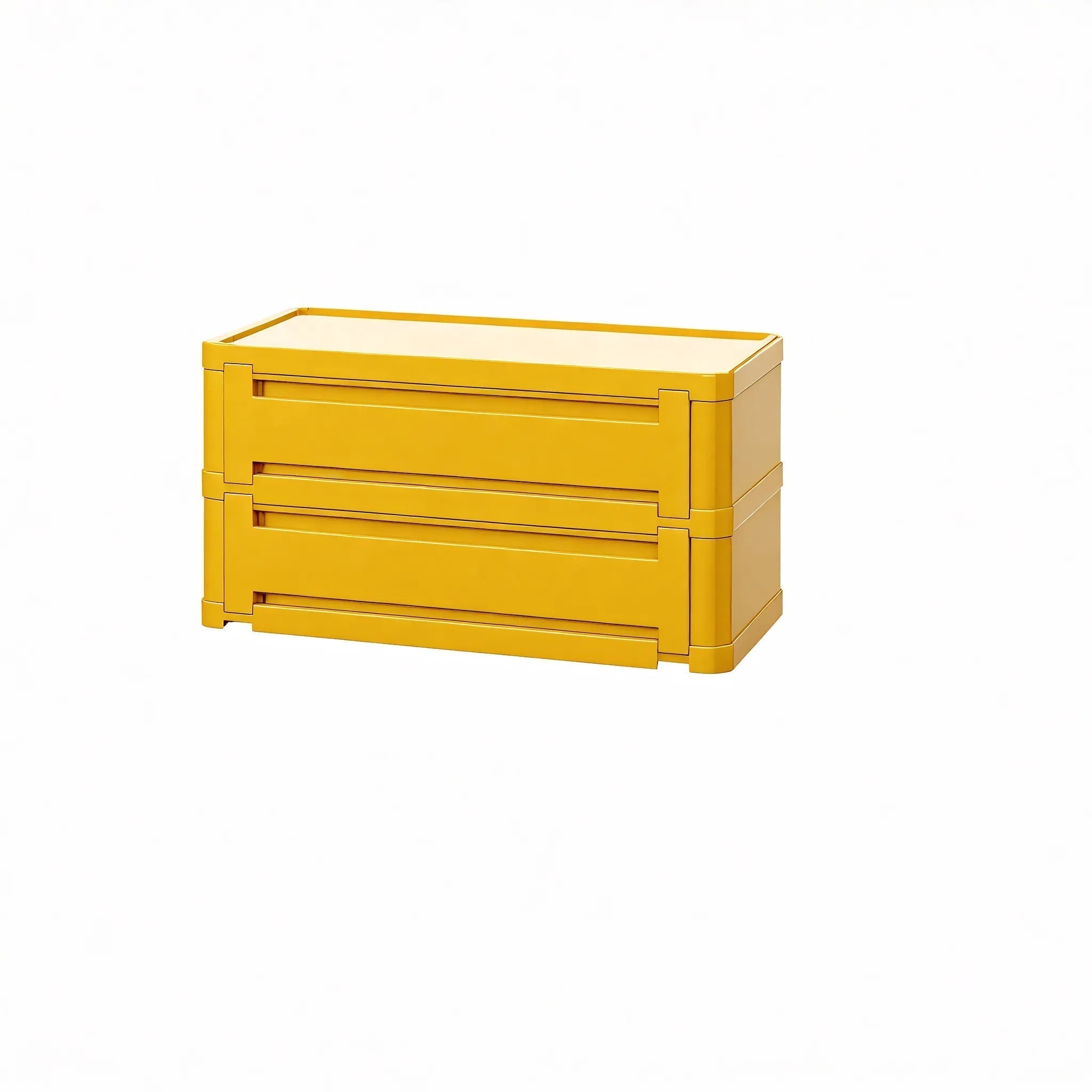 Nordic Stacker: Modular Shoe Rack Storage Cabinet Aescraft 2 Yellow-2