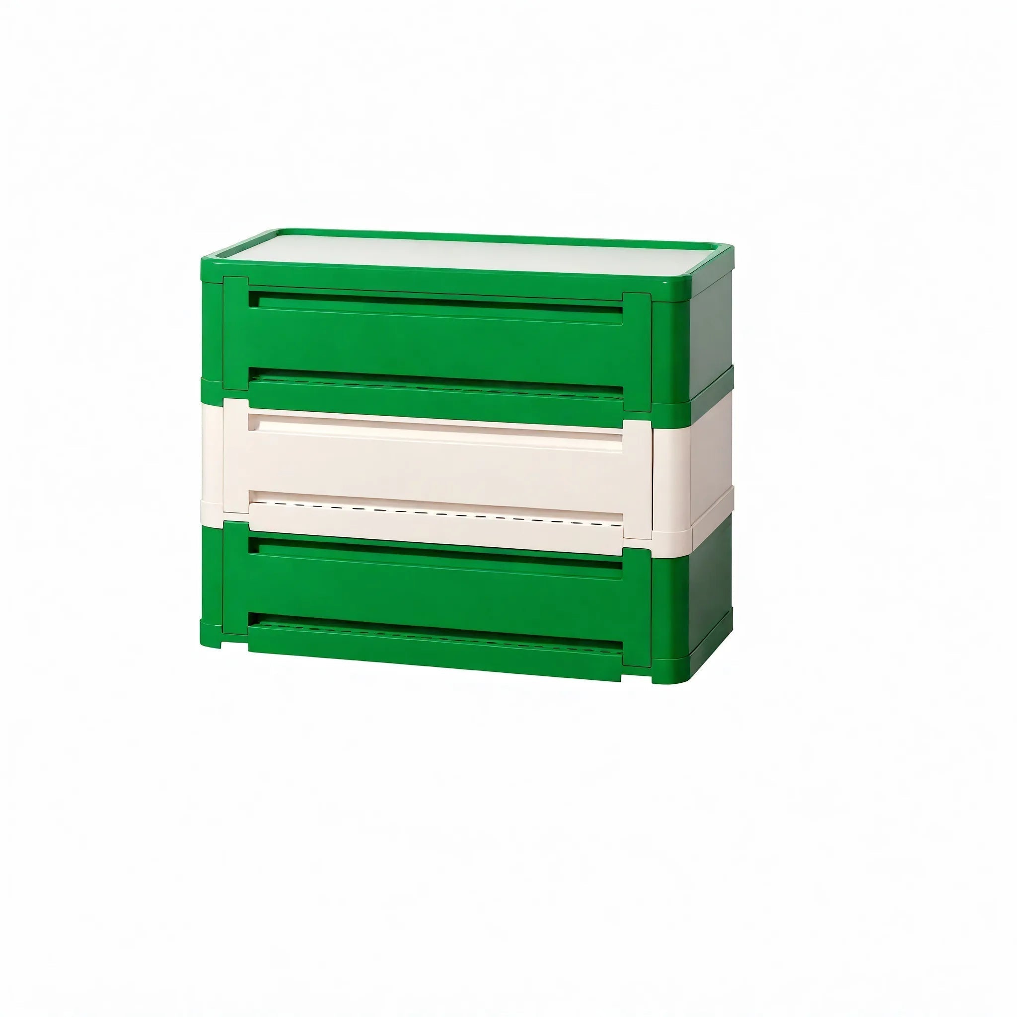 Nordic Stacker: Modular Shoe Rack Storage Cabinet Aescraft 3 Green/White-3